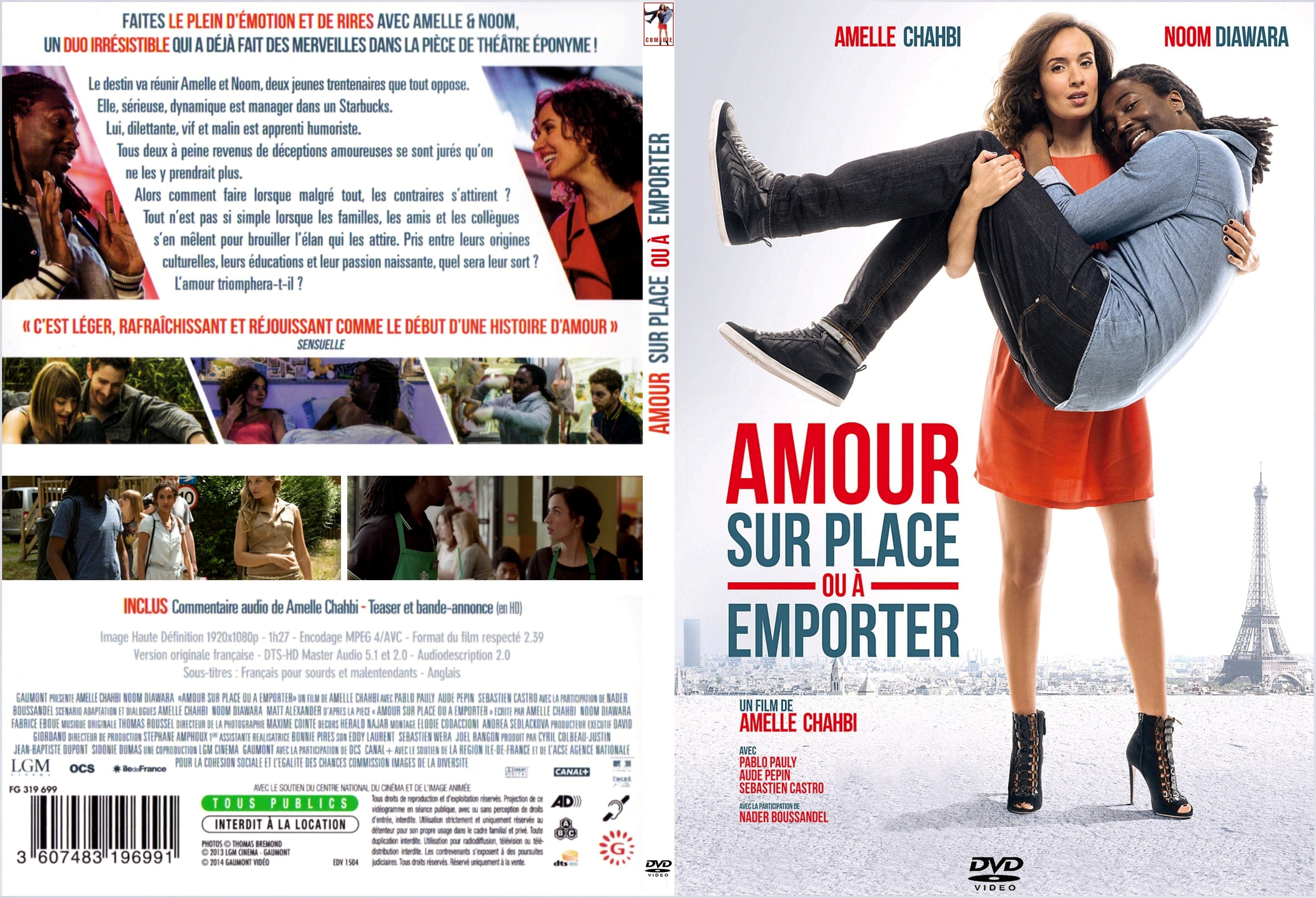 Jaquette DVD Amour Sur Place ou  Emporter - SLIM