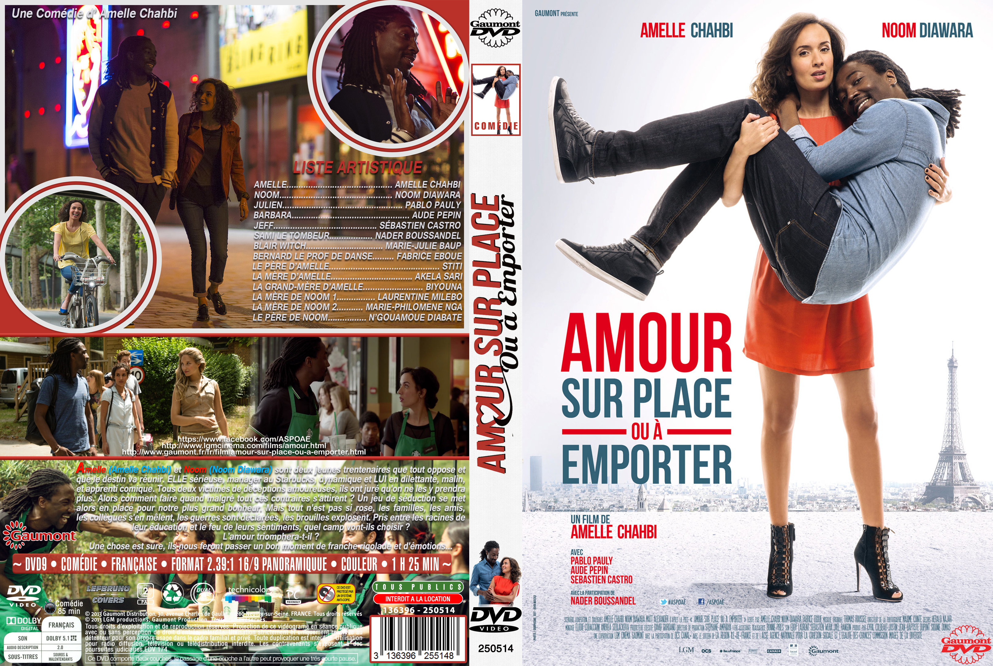 Jaquette DVD Amour Sur Place ou  Emporter custom