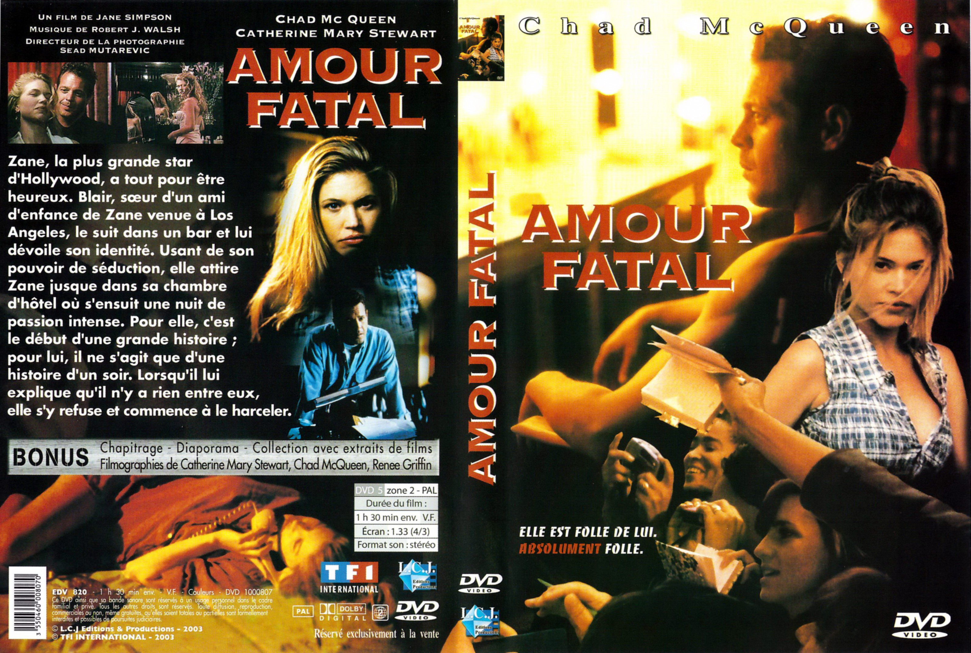 Jaquette DVD Amour fatal