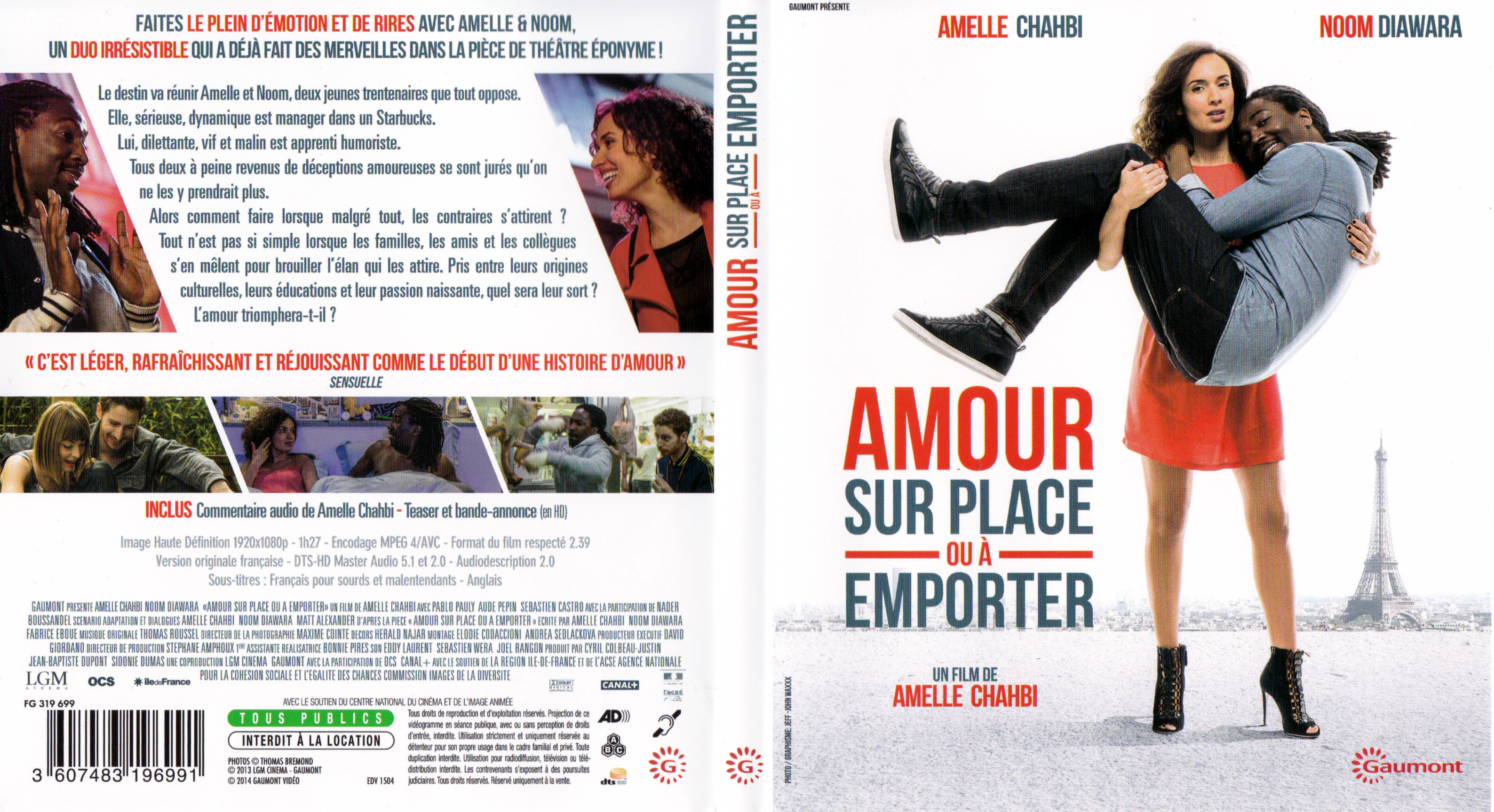 Jaquette DVD Amour sur place ou a emporter (BLU-RAY)