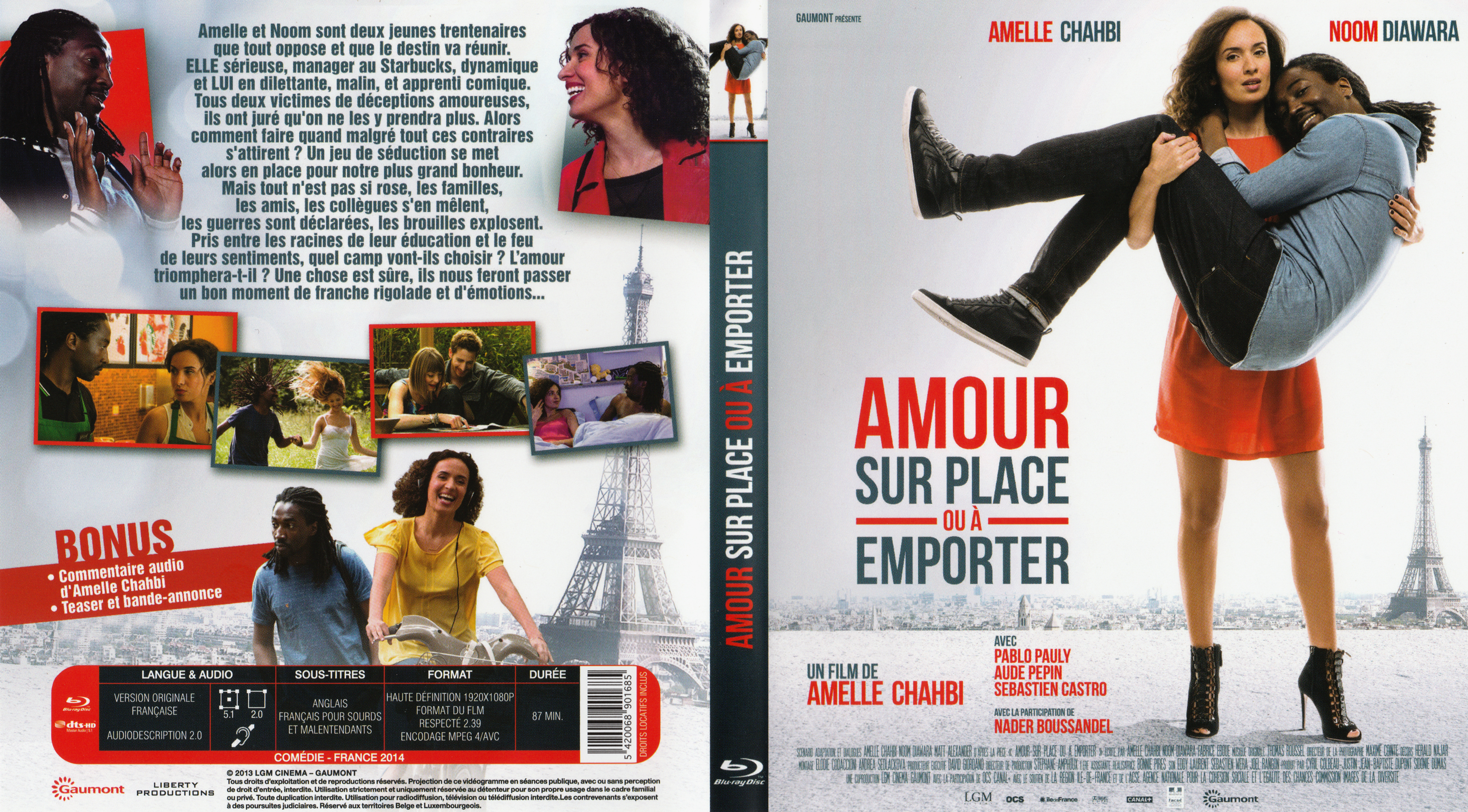 Jaquette DVD Amour sur place ou  emporter (BLU-RAY) v2