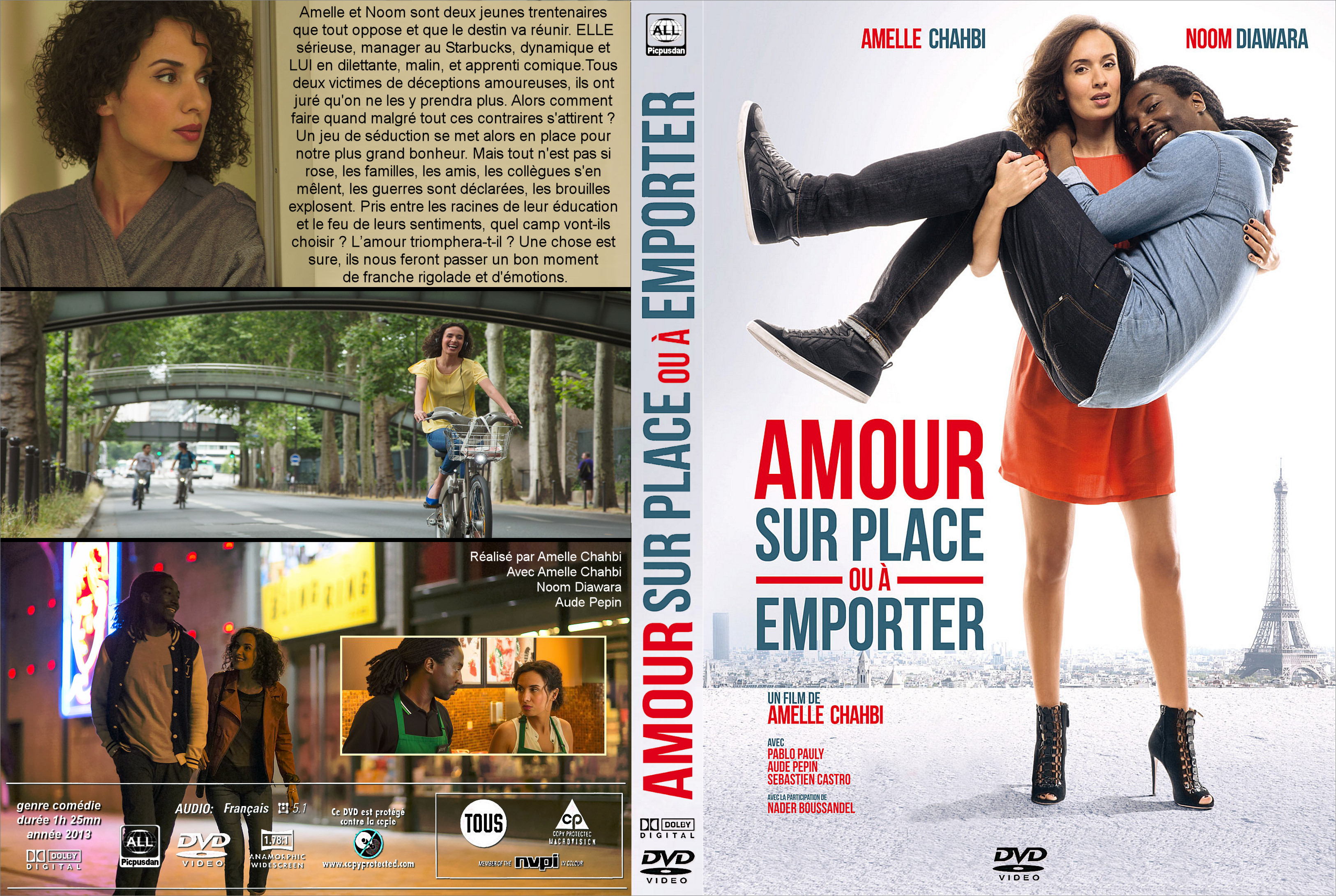 Jaquette DVD Amour sur place ou a emporter custom v2