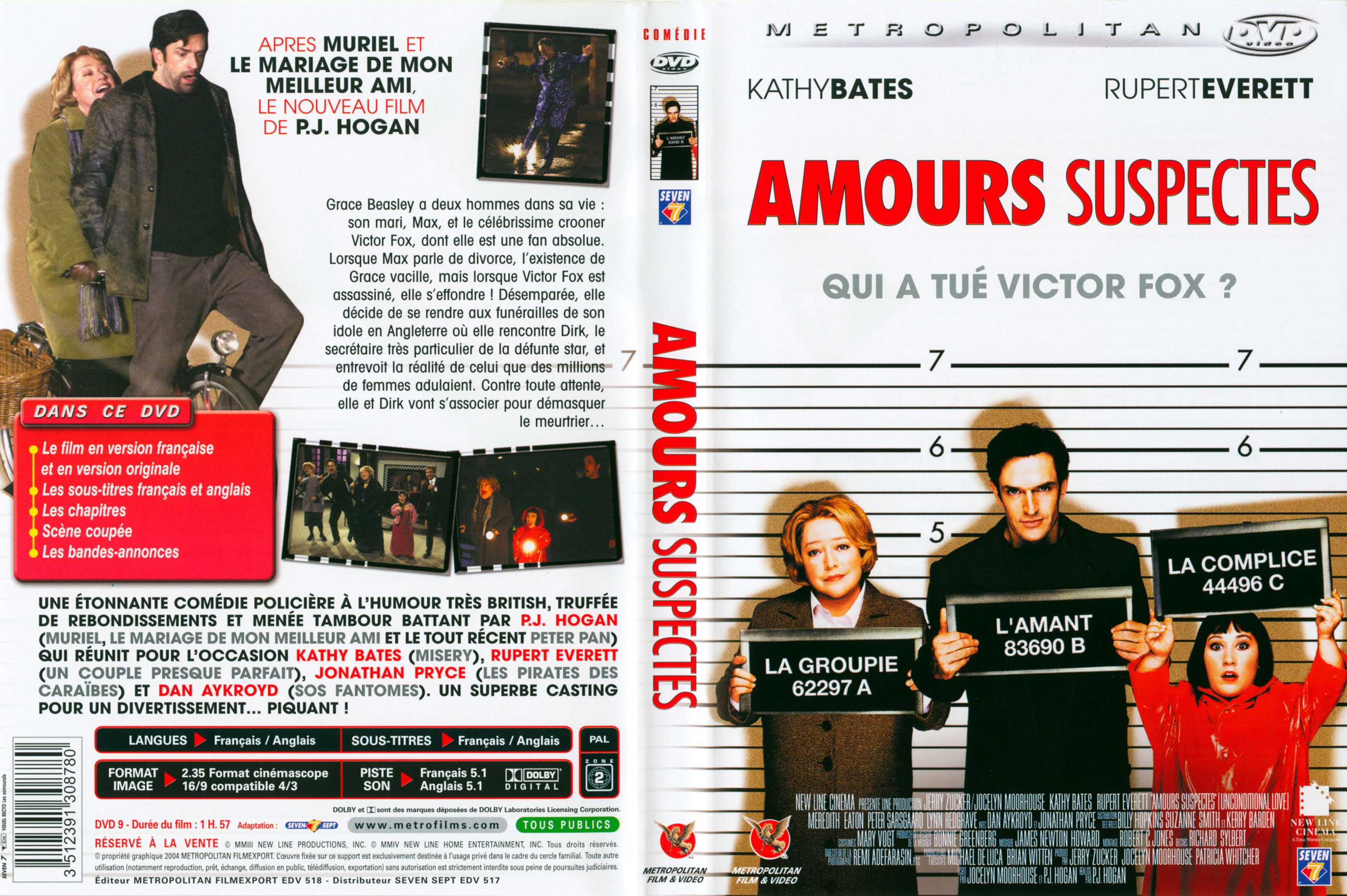 Jaquette DVD Amours suspectes