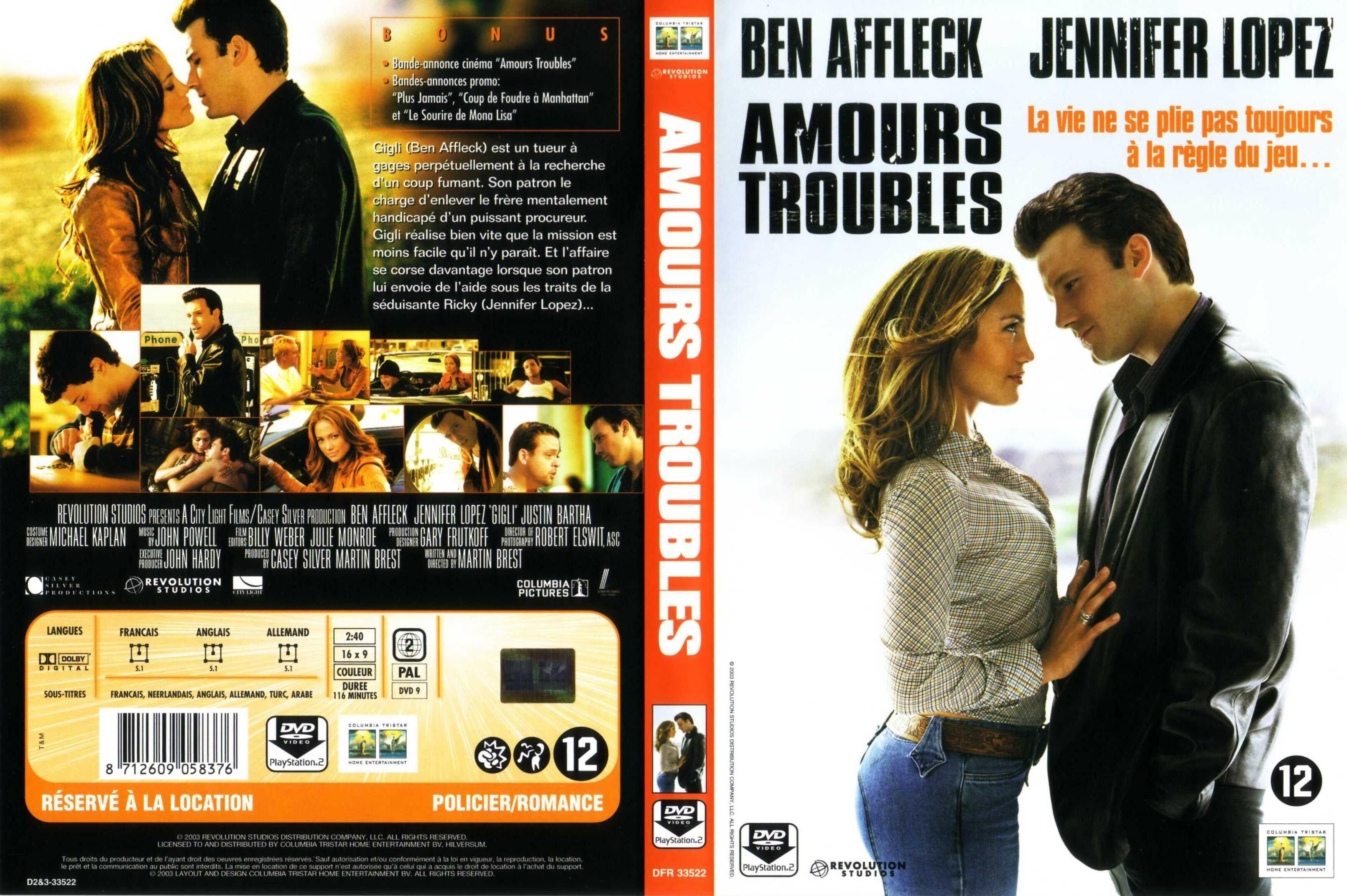 Jaquette DVD Amours troubles
