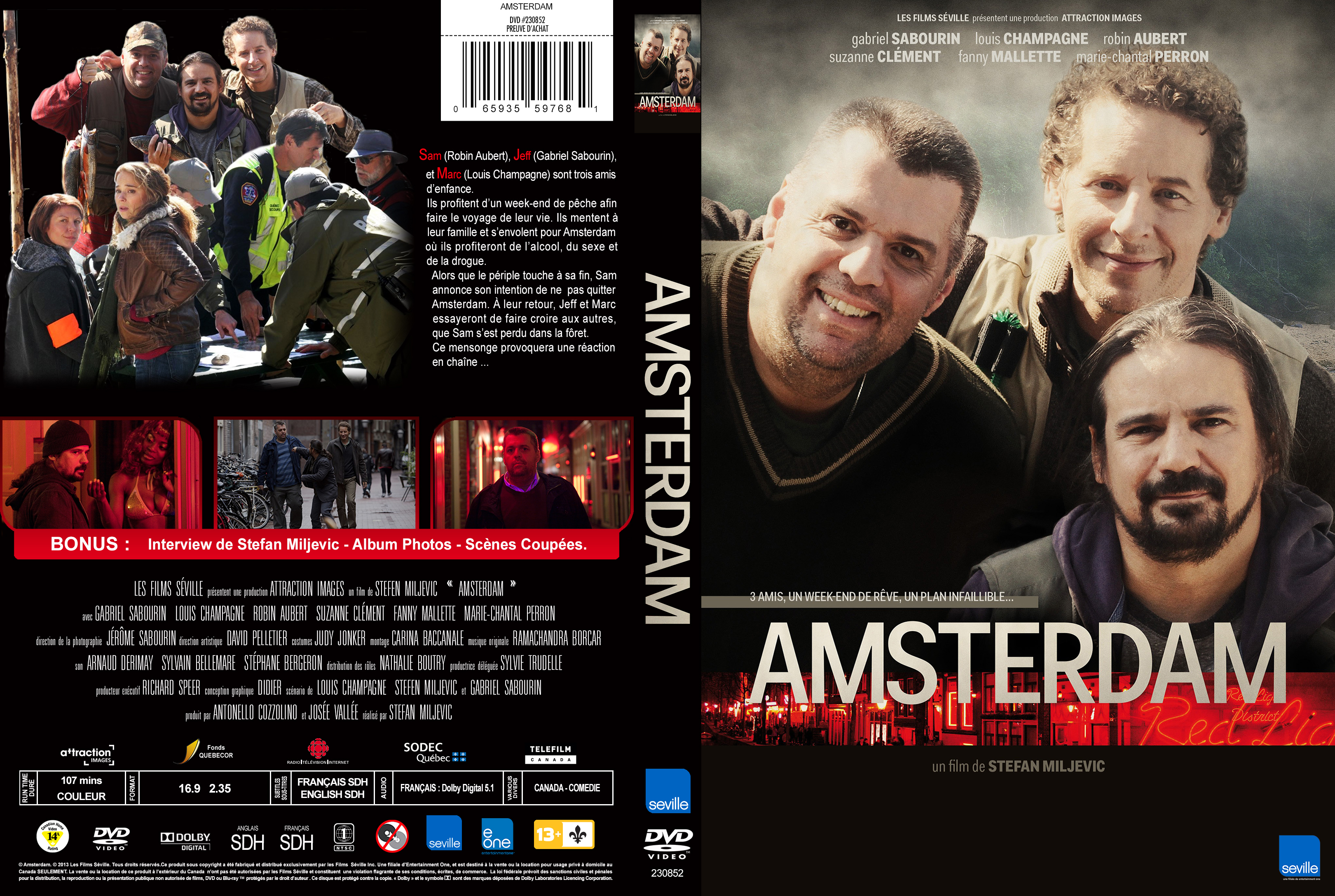 Jaquette DVD Amsterdam custom