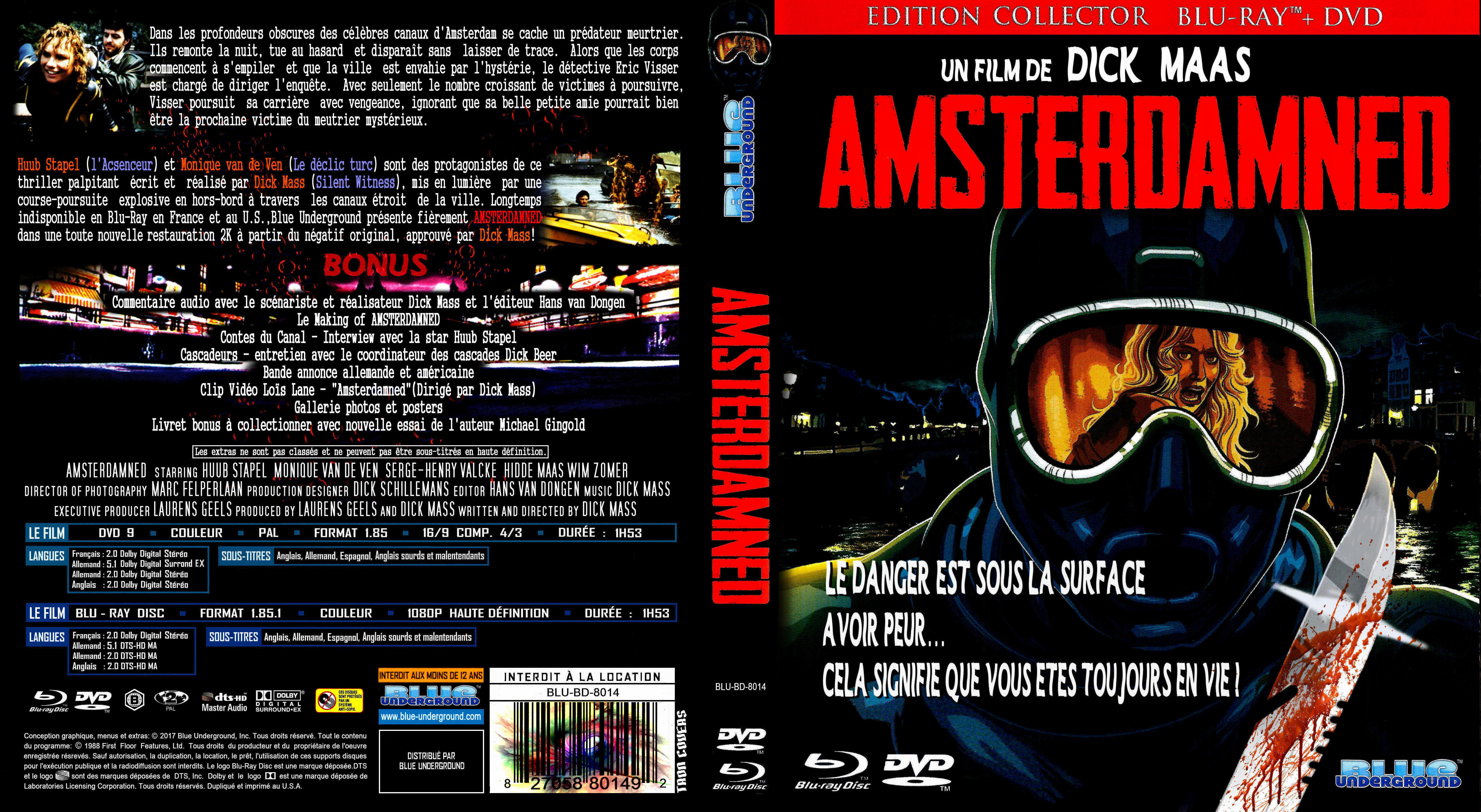 Jaquette DVD Amsterdamned custom (BLU-RAY) 