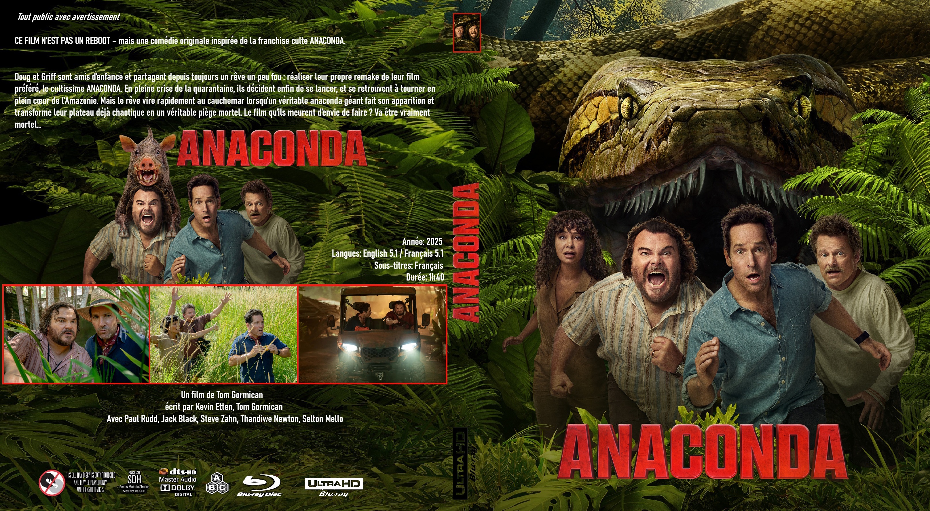 Jaquette DVD Anaconda 2025 4K custom (BLU-RAY)