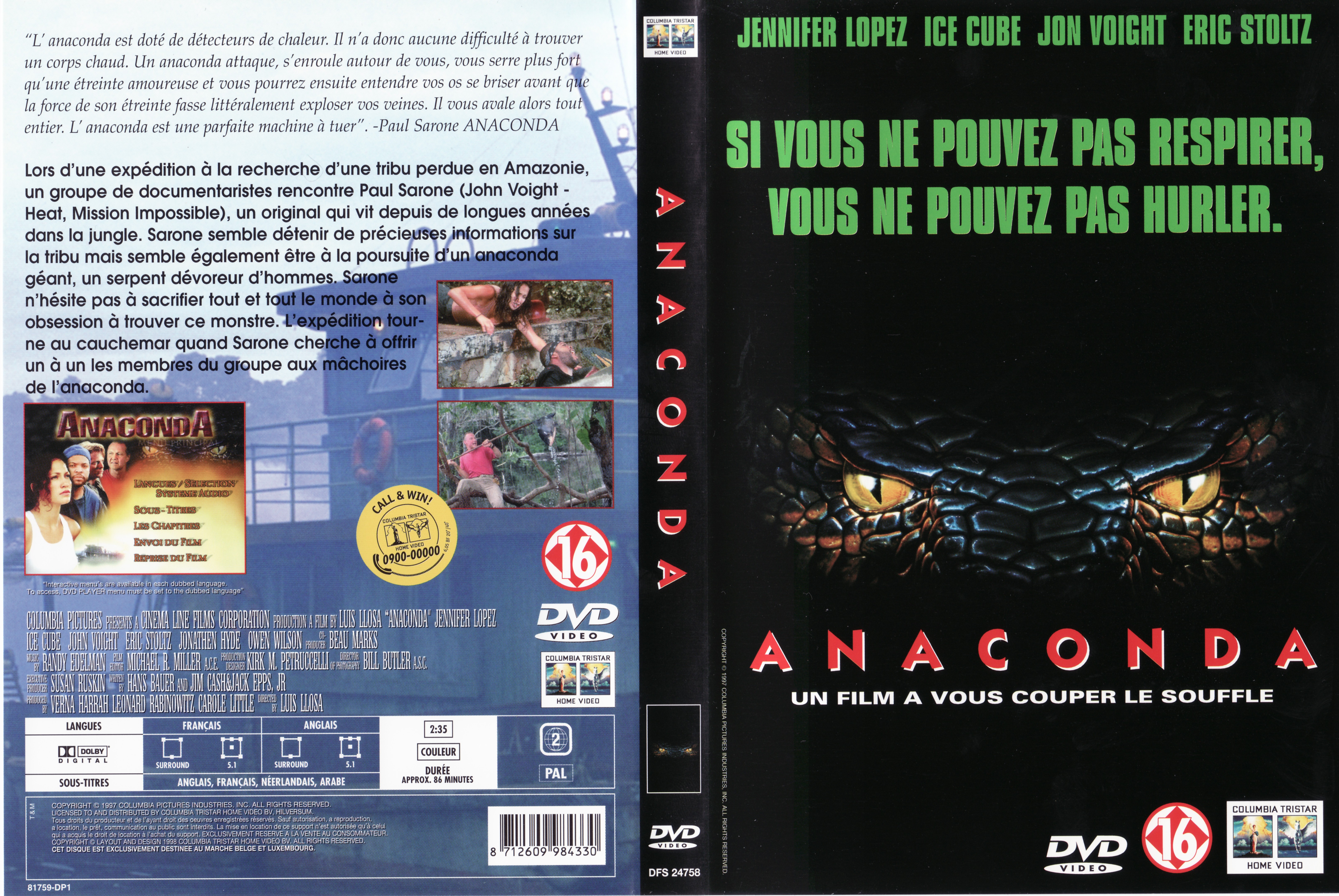 Jaquette DVD Anaconda v2