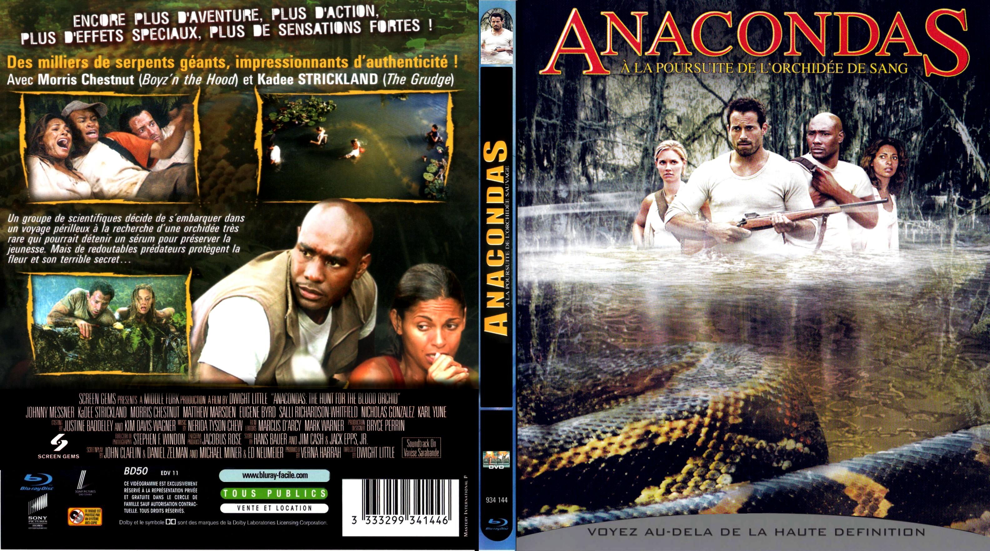 Jaquette DVD Anacondas custom (BLU-RAY)