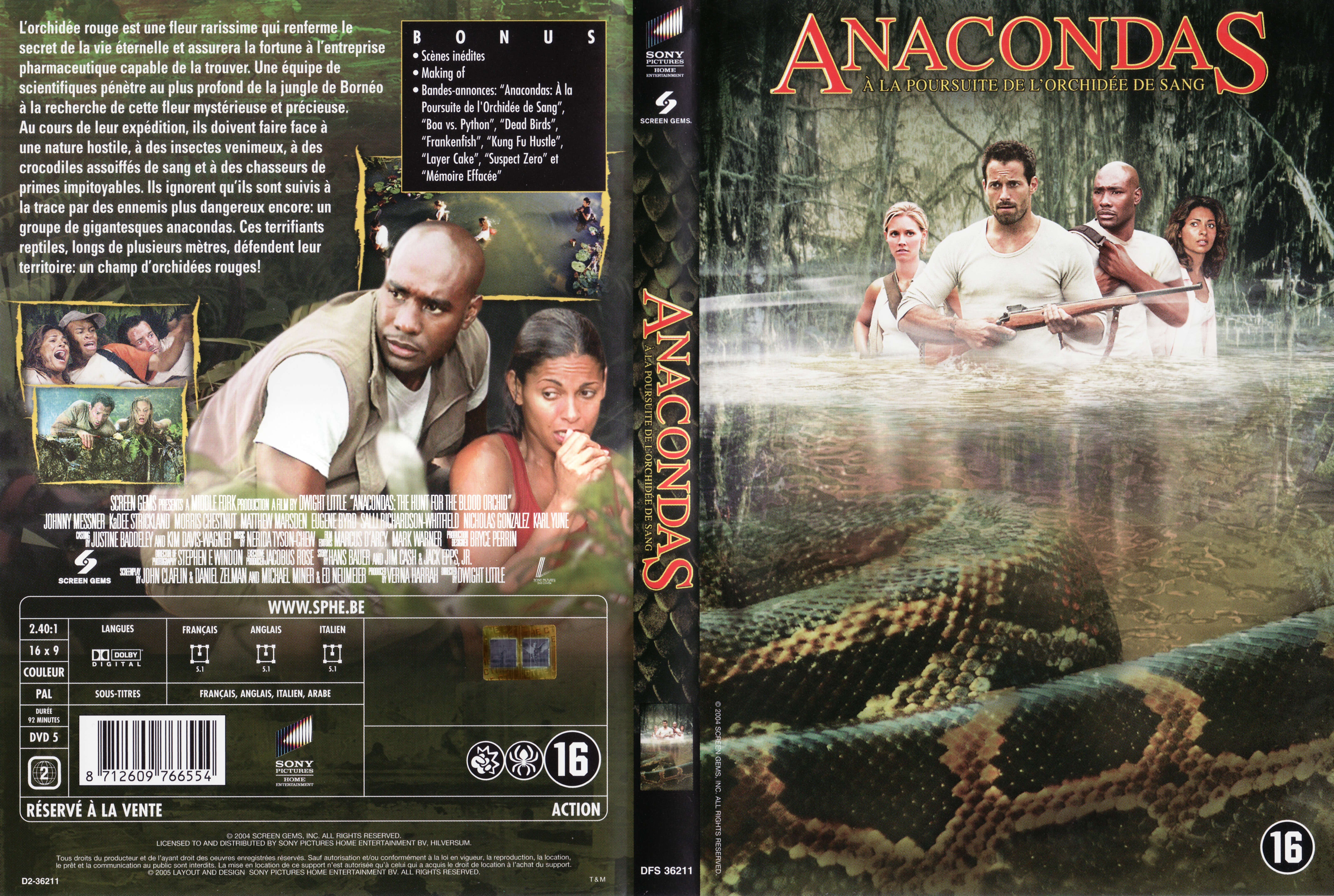 Jaquette DVD Anacondas v2