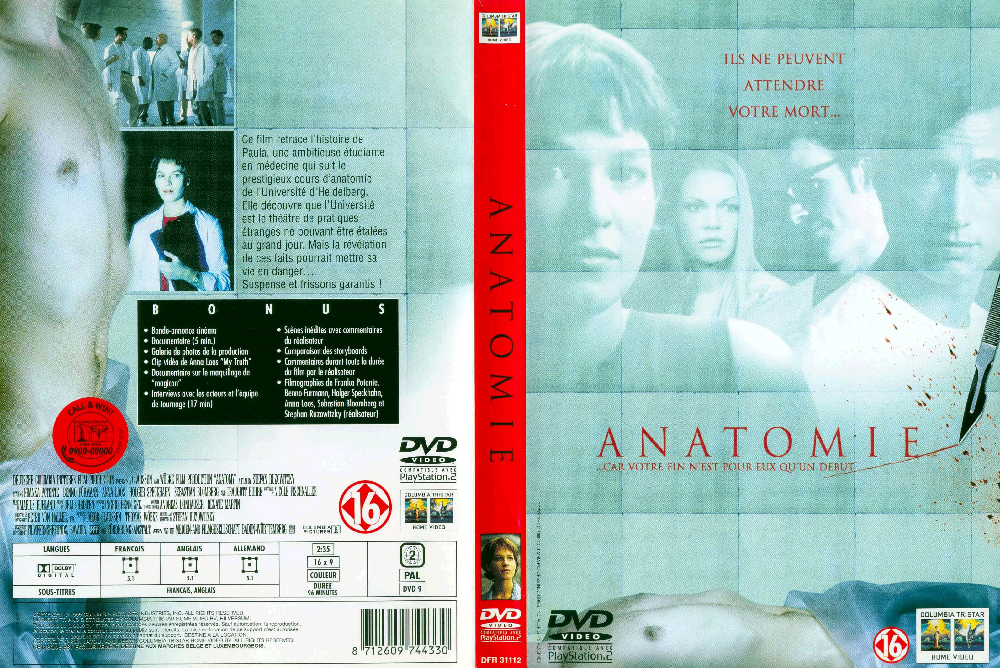 Jaquette DVD Anatomie