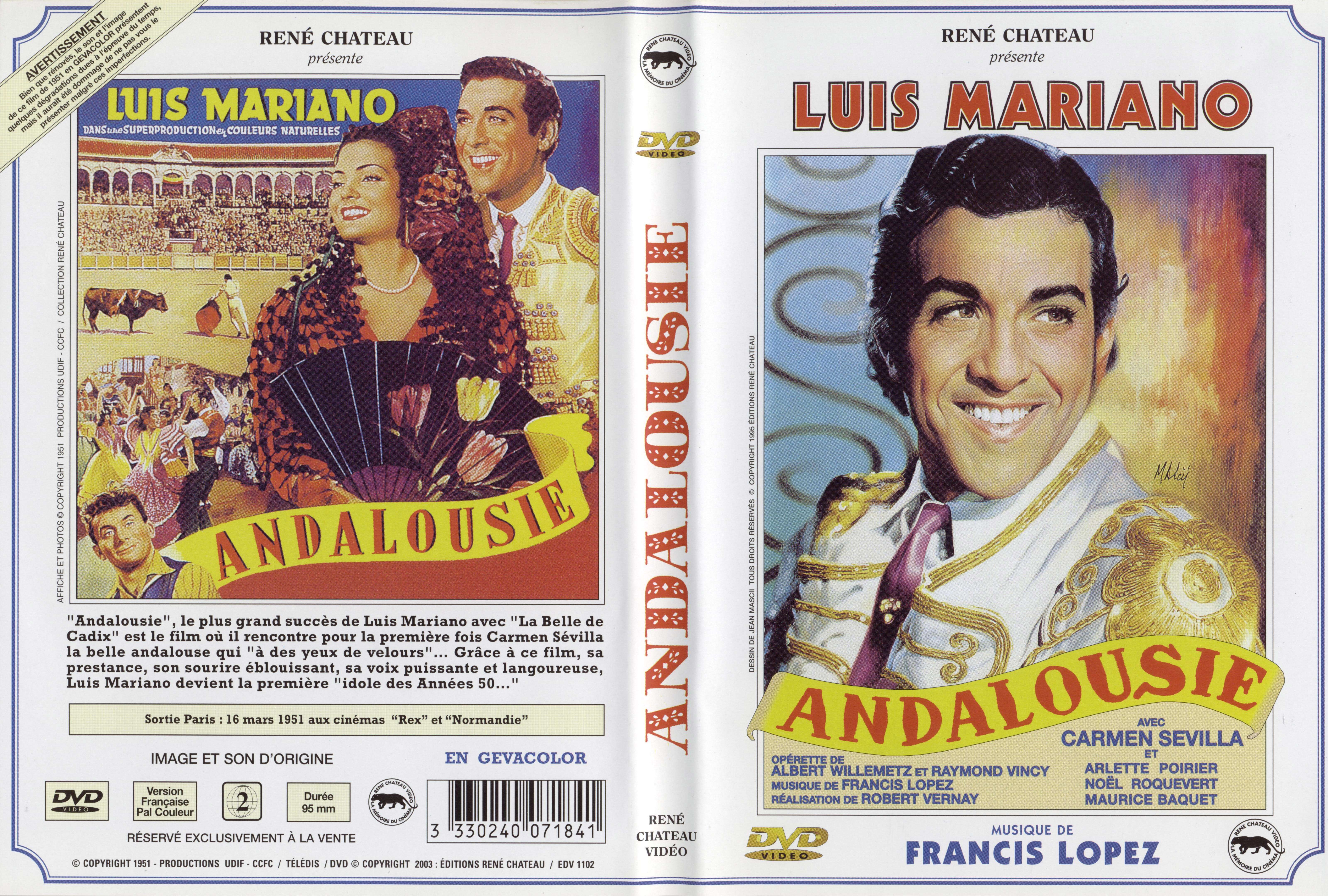 Jaquette DVD Andalousie