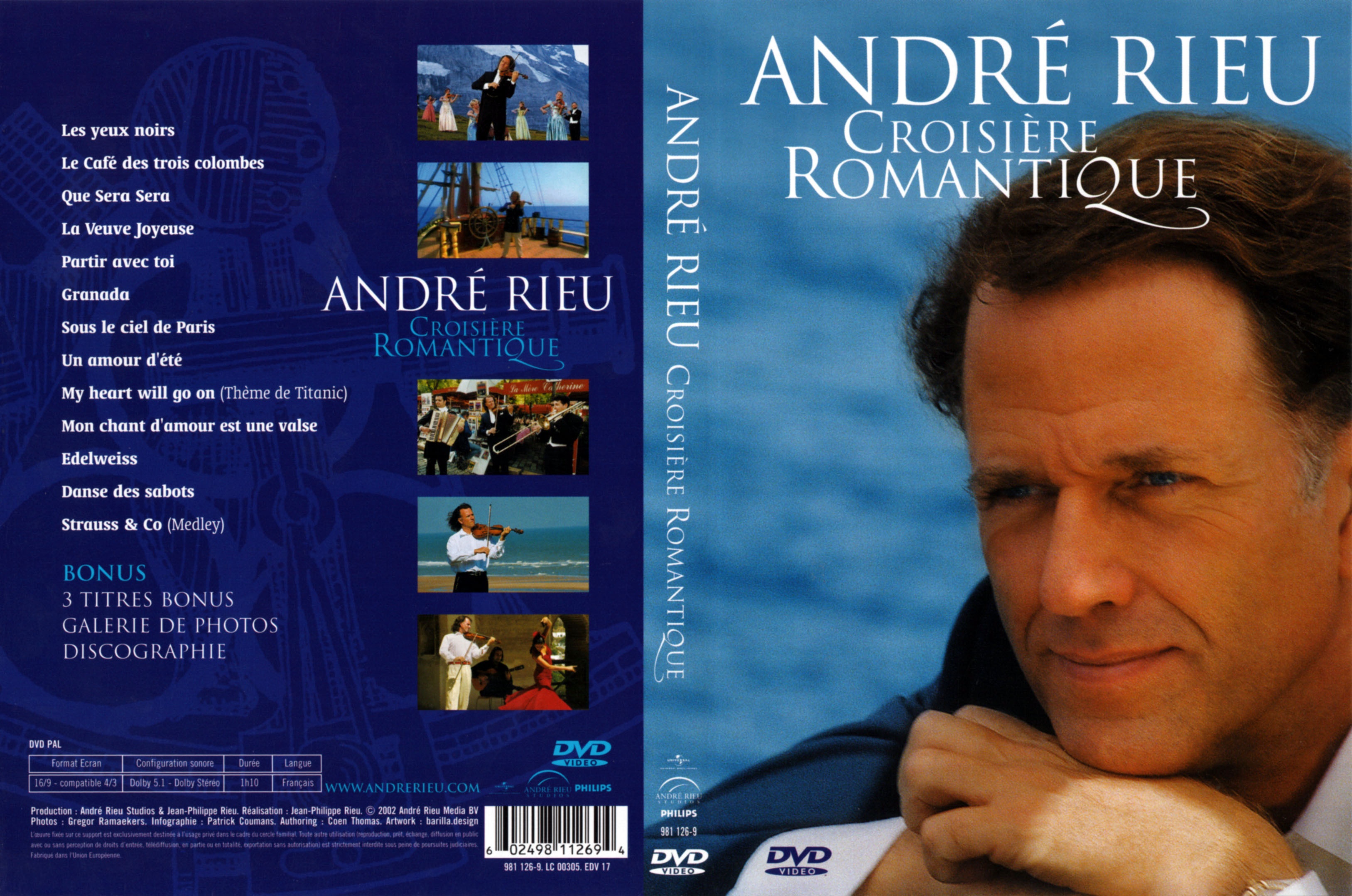 Jaquette DVD Andre Rieu Croisire romantique