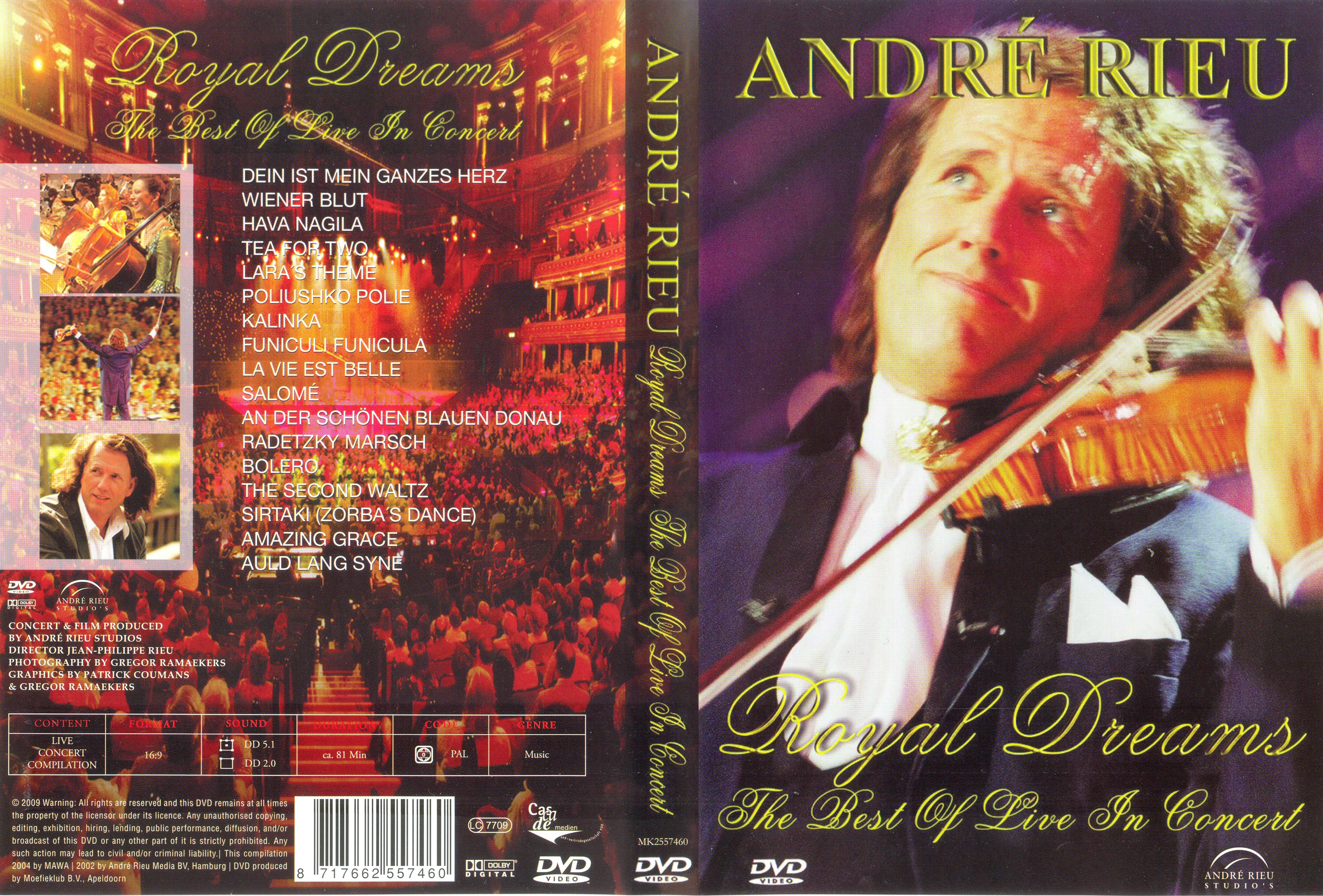 Jaquette DVD Andre Rieu Royal Dreams