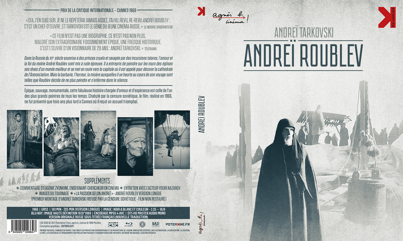 Jaquette DVD Andrei Roublev (BLU-RAY)