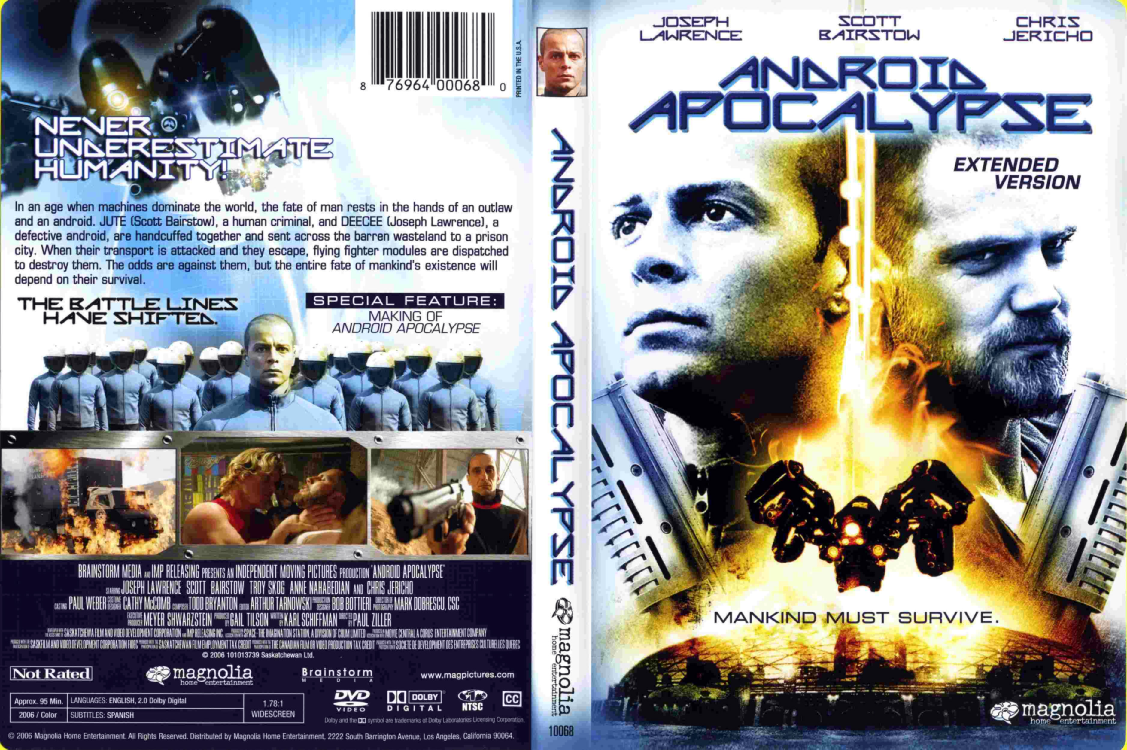 Jaquette DVD Android apocalypse Zone 1