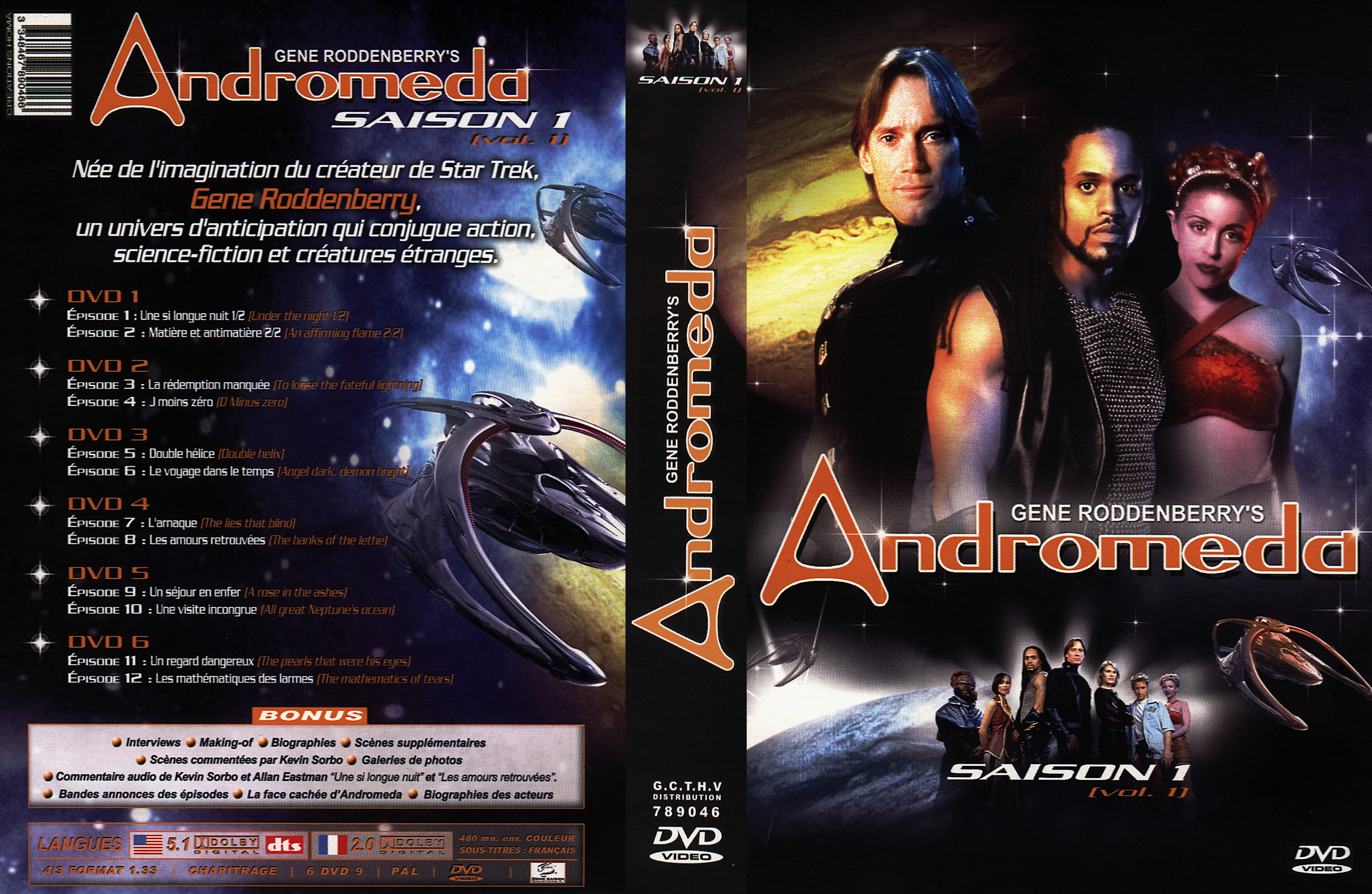Jaquette DVD Andromeda Saison 1 DVD 1