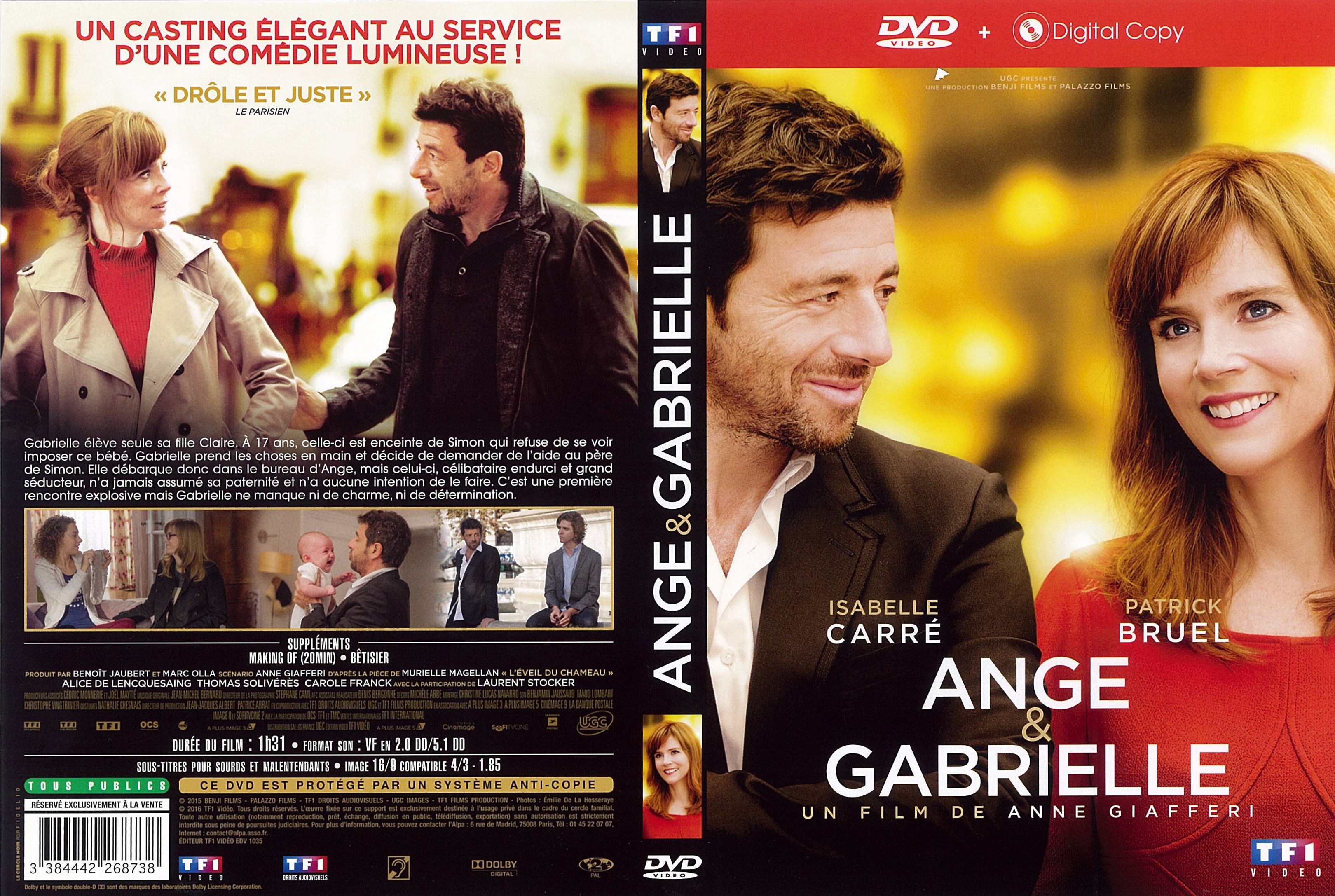 Jaquette DVD Ange et Gabrielle