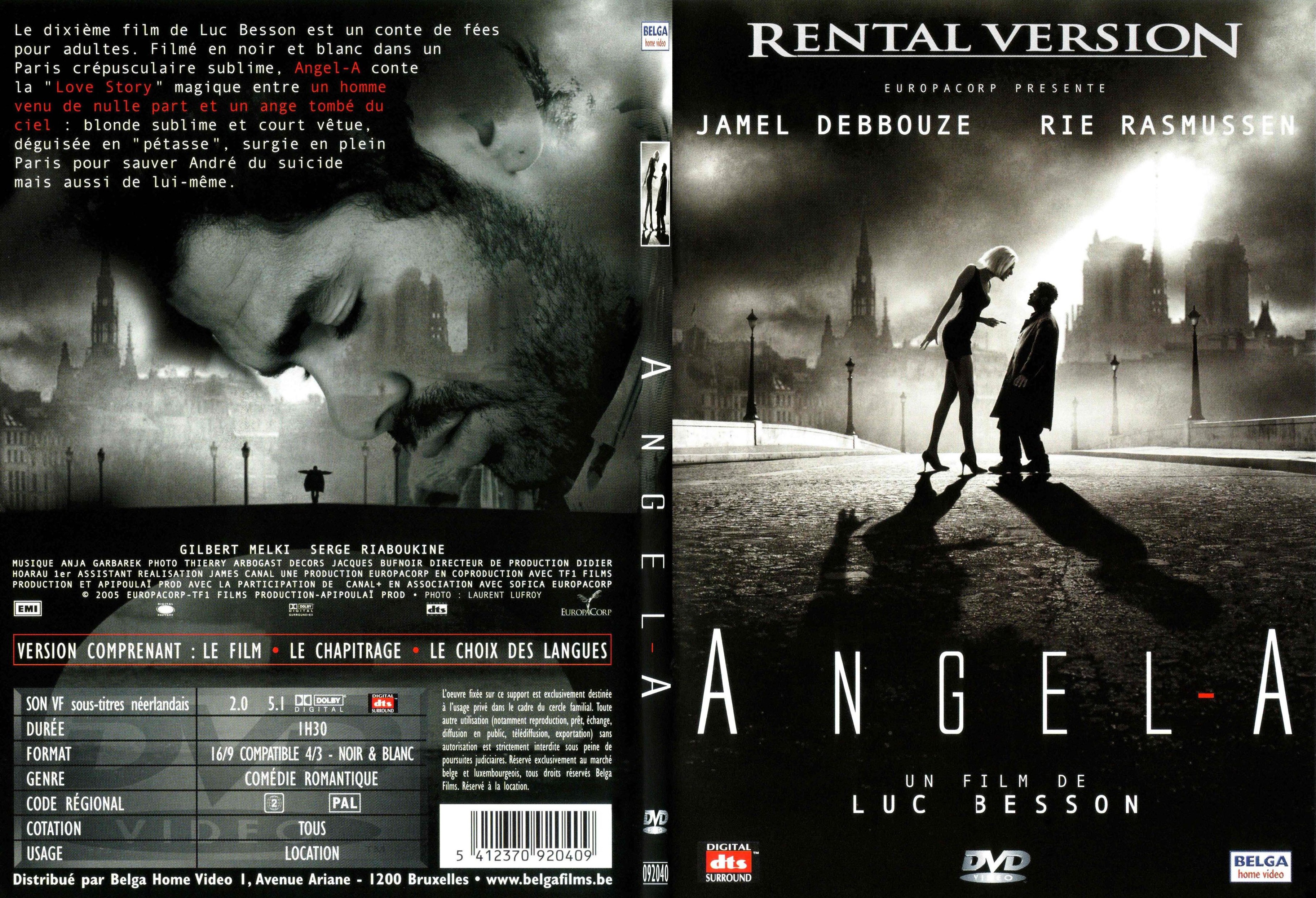Jaquette DVD Angel-A - SLIM