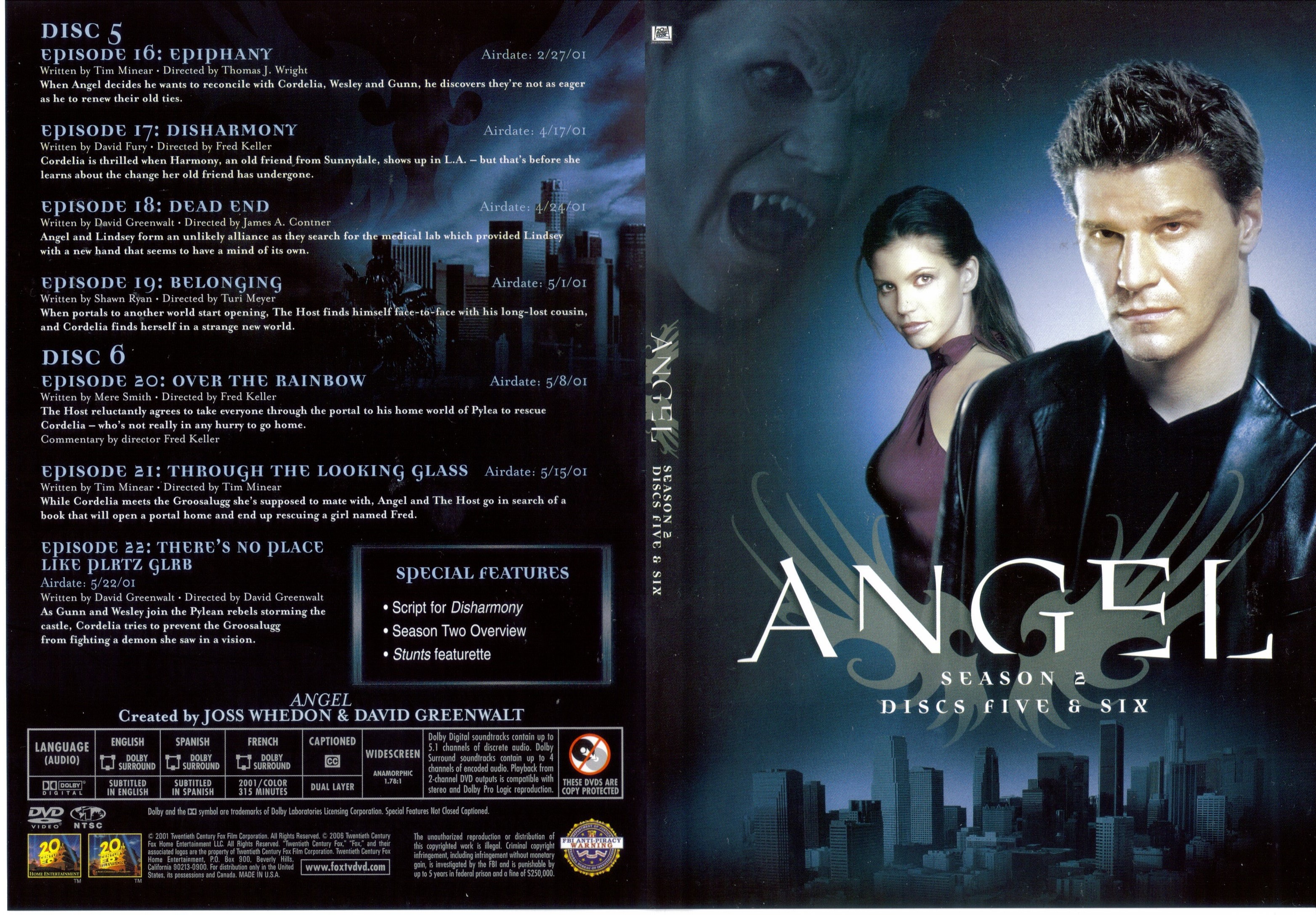 Jaquette DVD Angel Saison 2 DVD 3 (Canadienne)