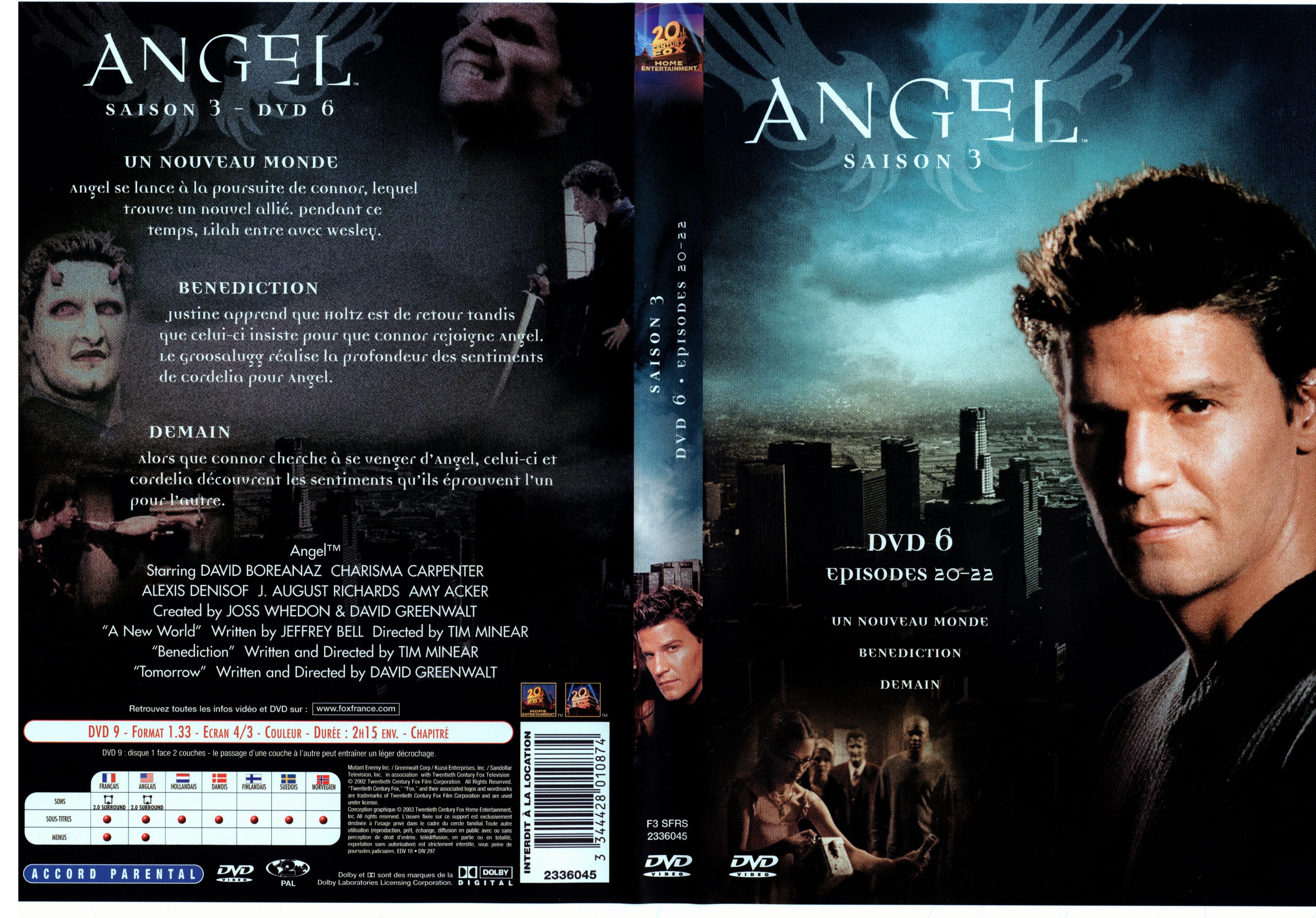 Jaquette DVD Angel Saison 3 dvd 6