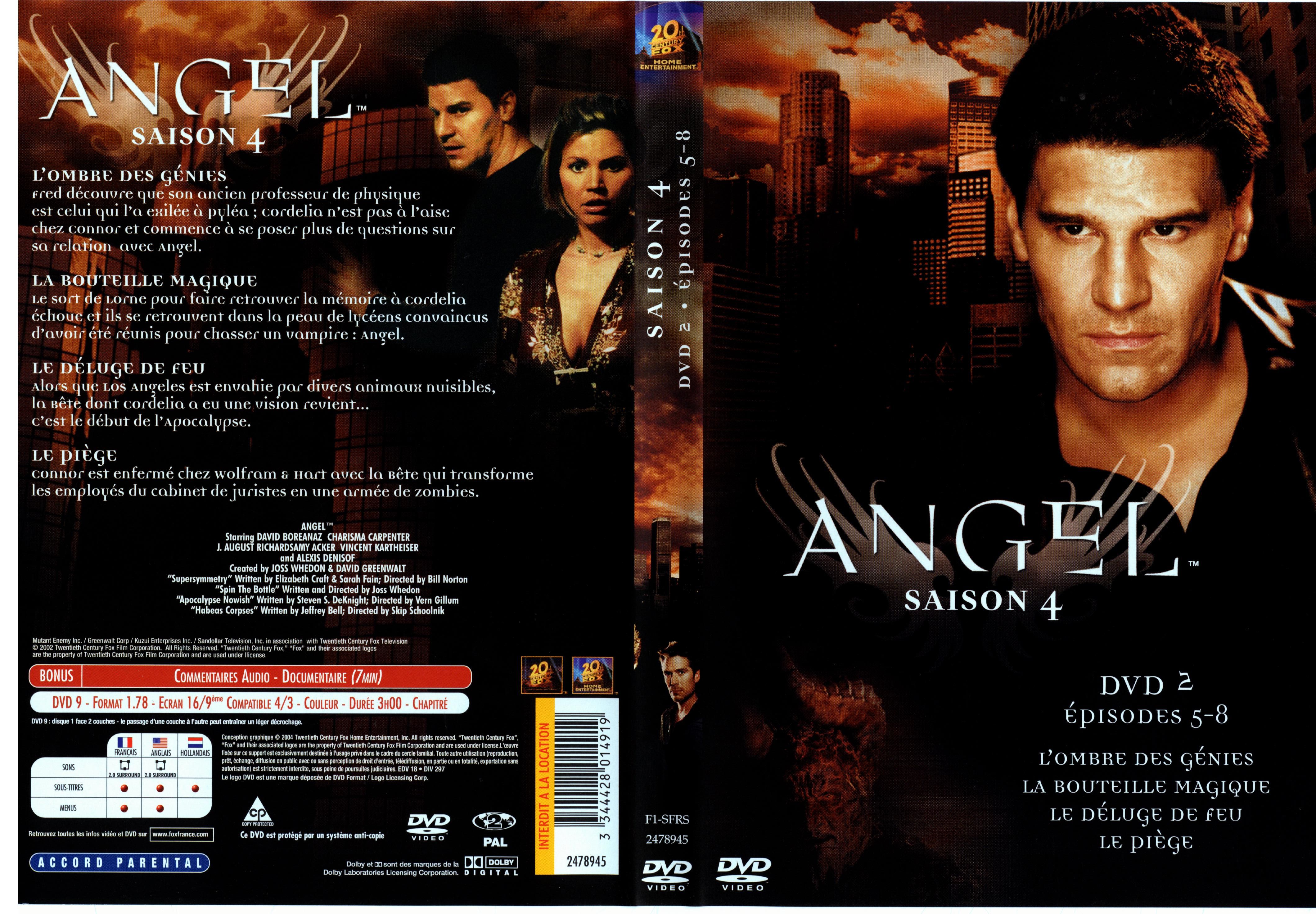 Jaquette DVD Angel Saison 4 dvd 2