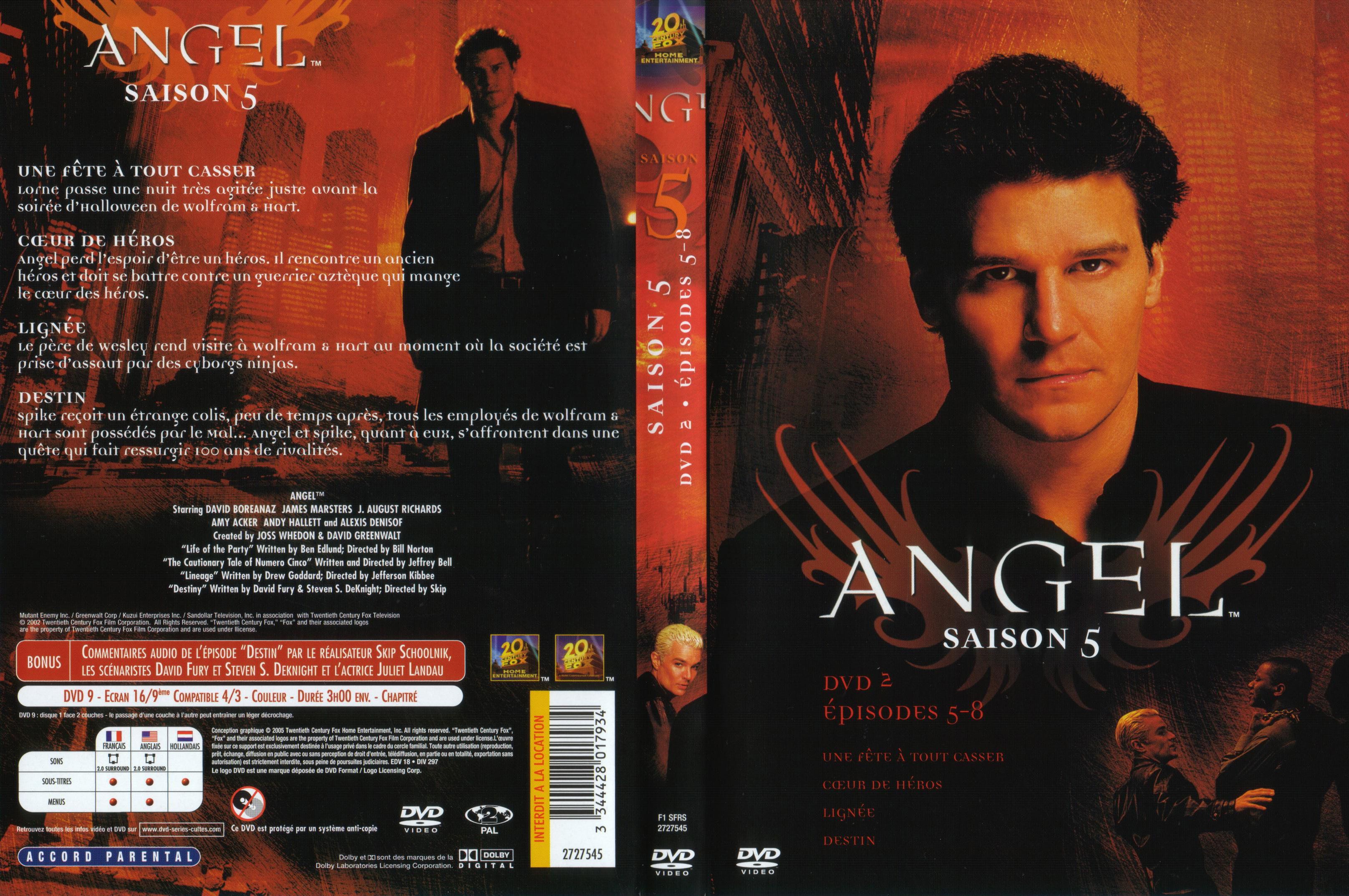 Jaquette DVD Angel Saison 5 dvd 2