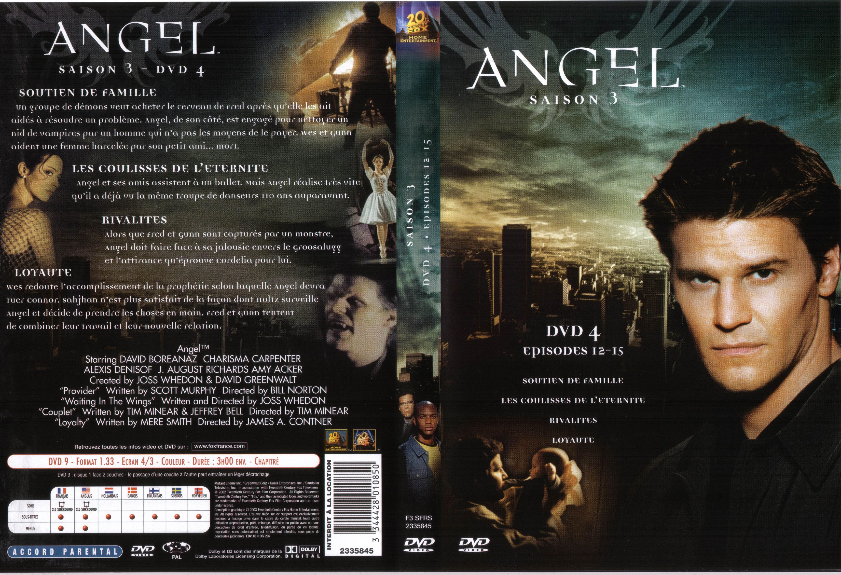 Jaquette DVD Angel saison 3 dvd 4