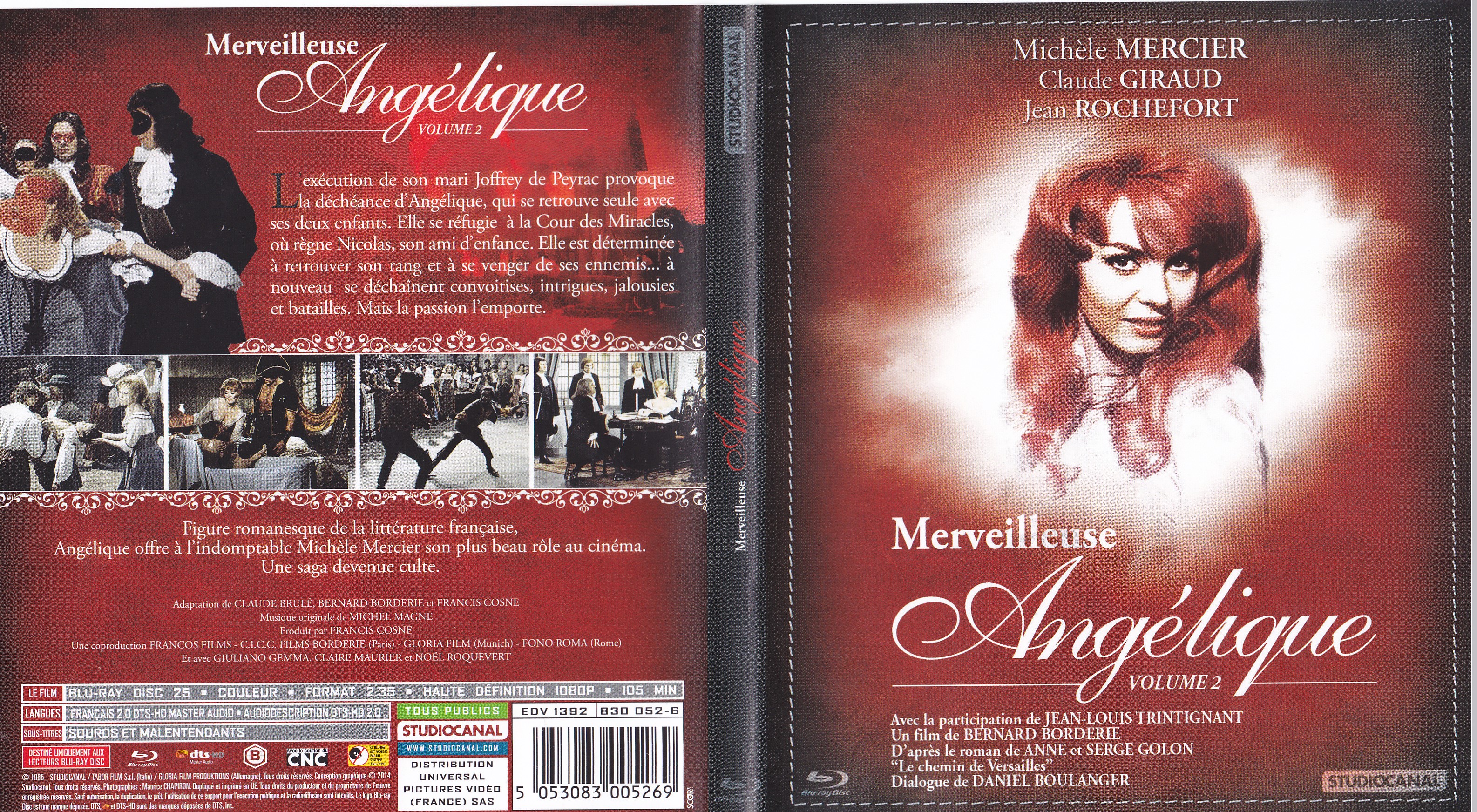 Jaquette DVD Anglique - Merveilleuse Anglique (BLU-RAY)