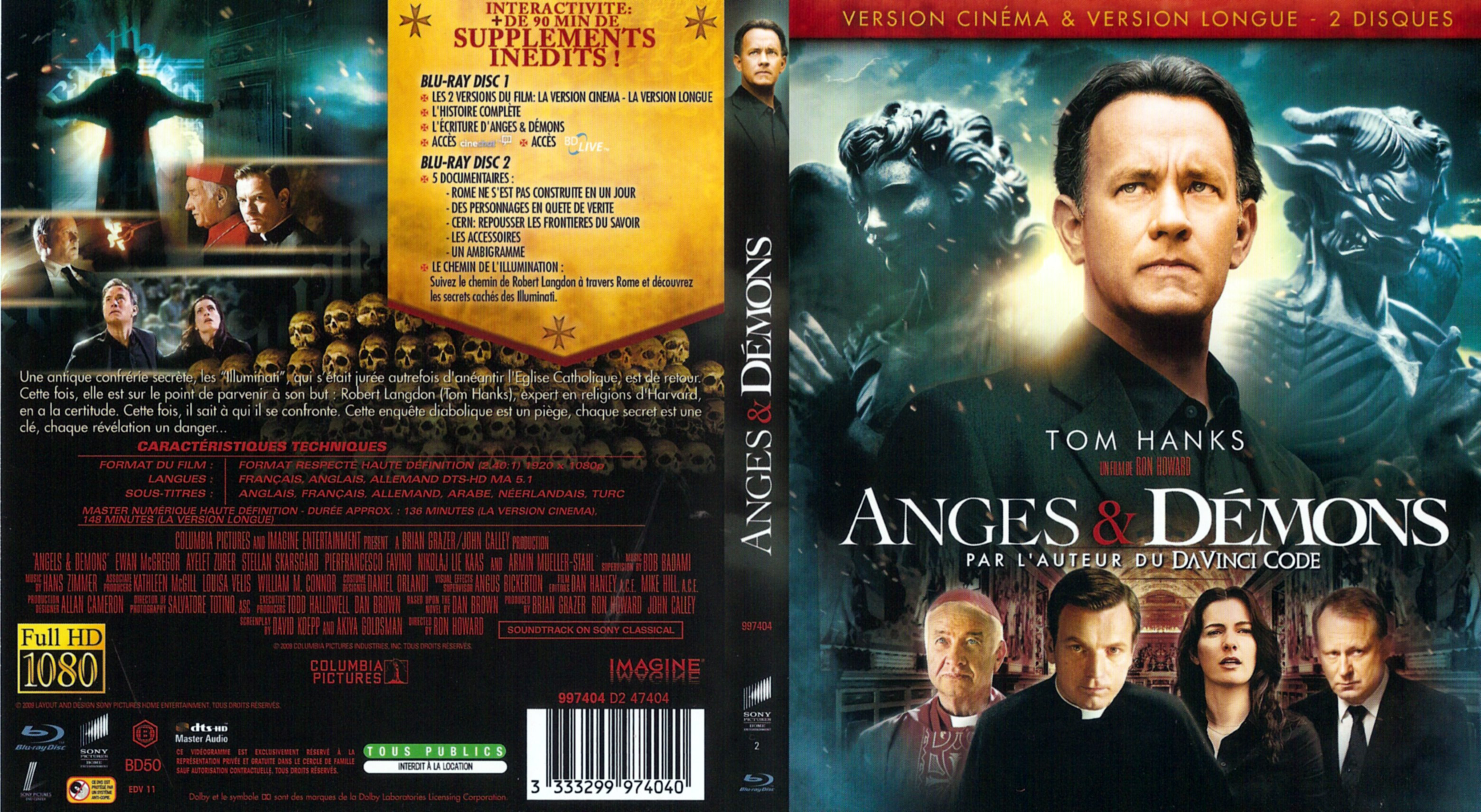 Jaquette DVD Anges et demons (BLU-RAY)