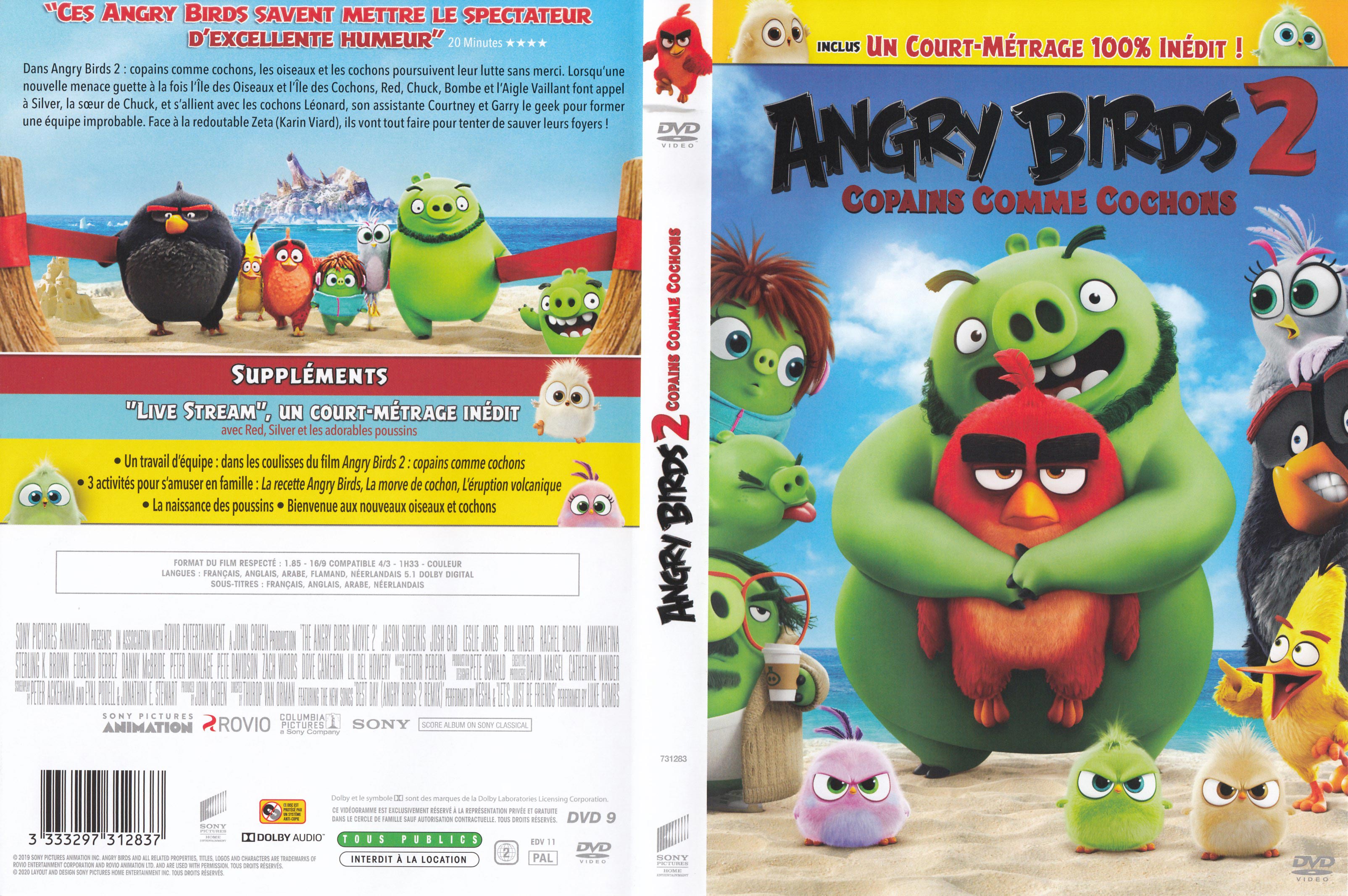 Jaquette DVD Angry Birds : Copains comme cochons