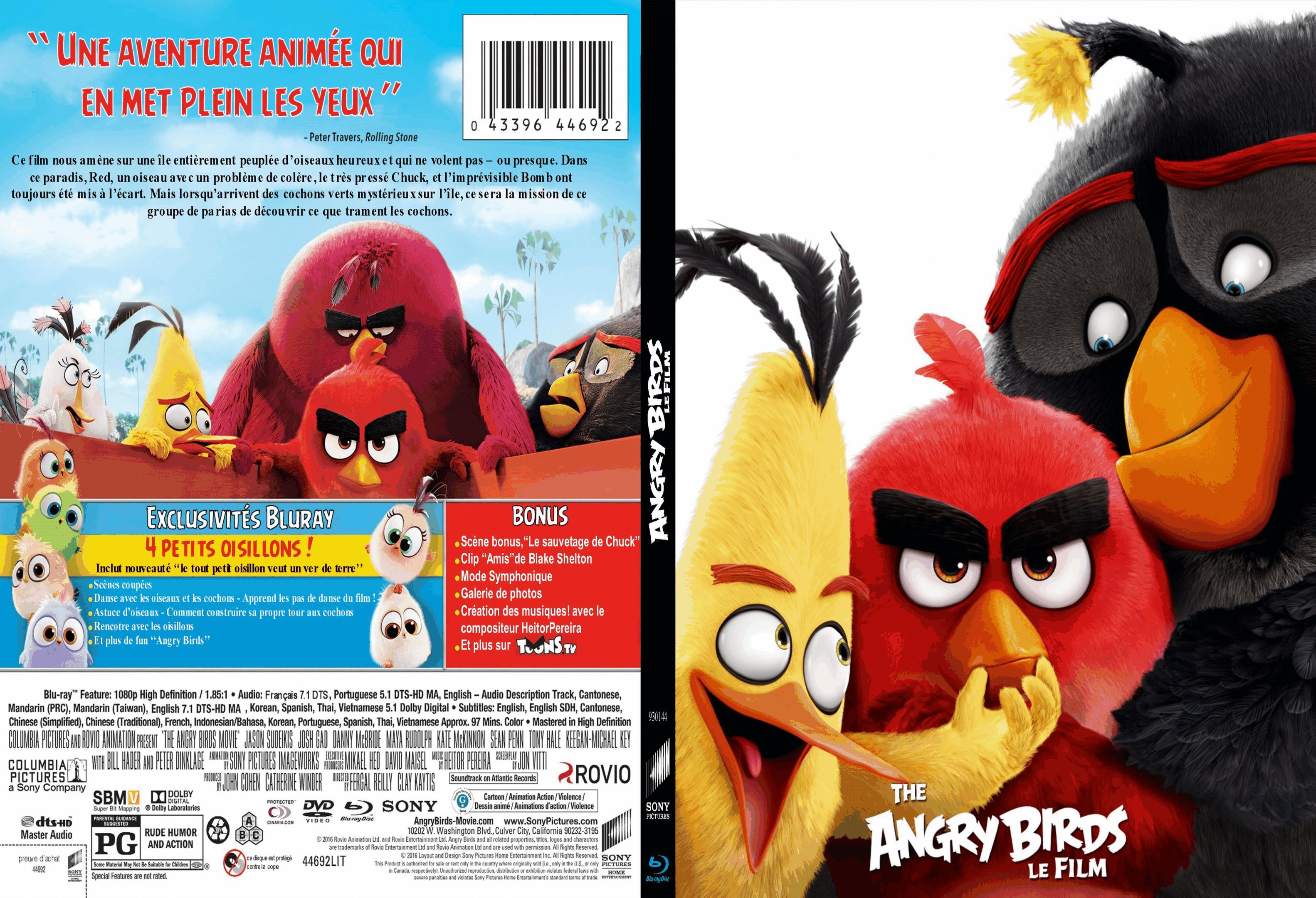 Jaquette DVD Angry Birds - SLIM