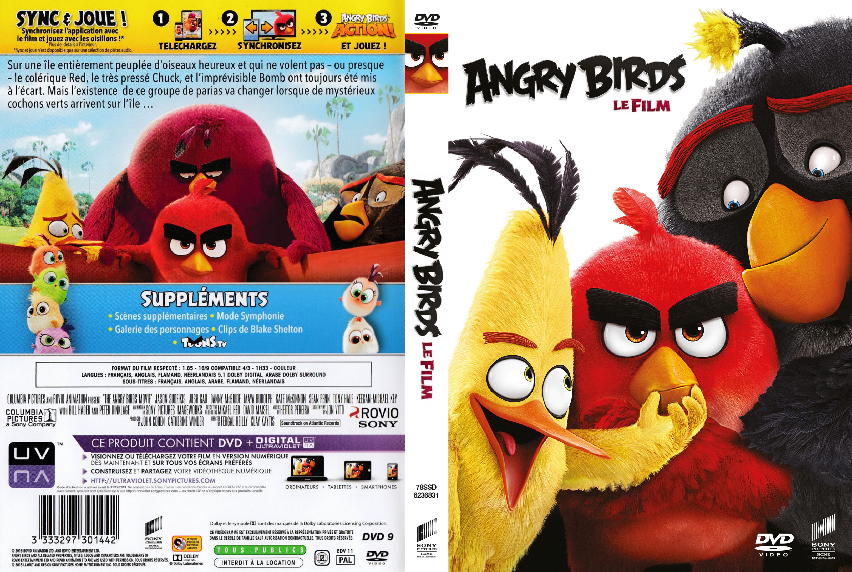 Jaquette DVD Angry Birds custom