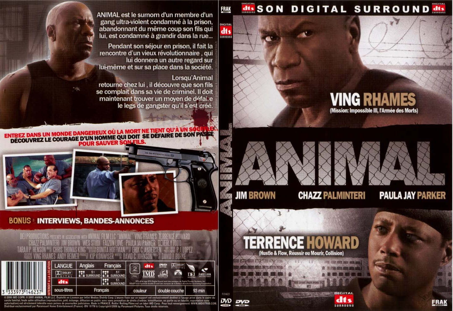 Jaquette DVD Animal (Ving Rhames) - SLIM