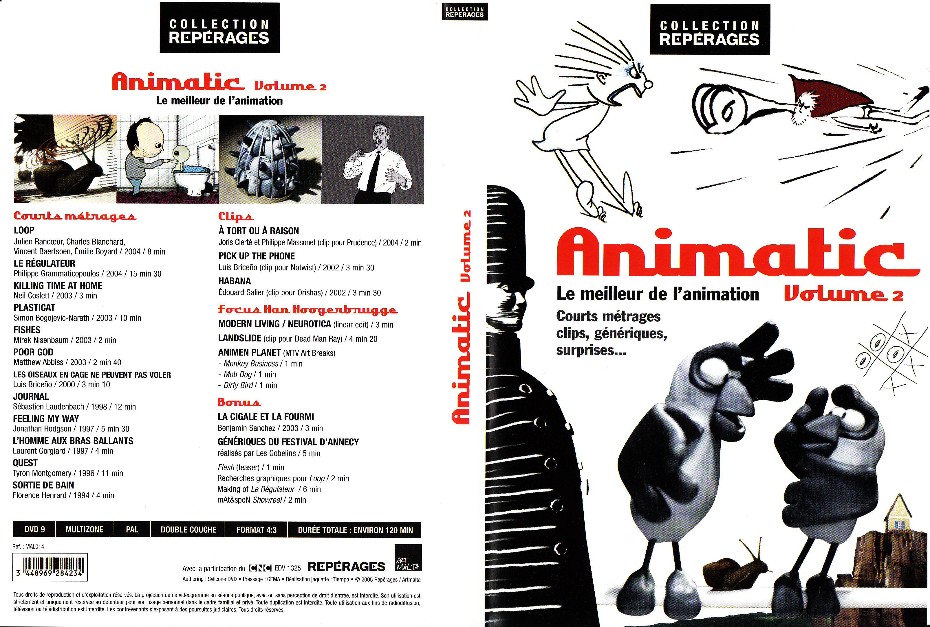 Jaquette DVD Animatic Vol 2