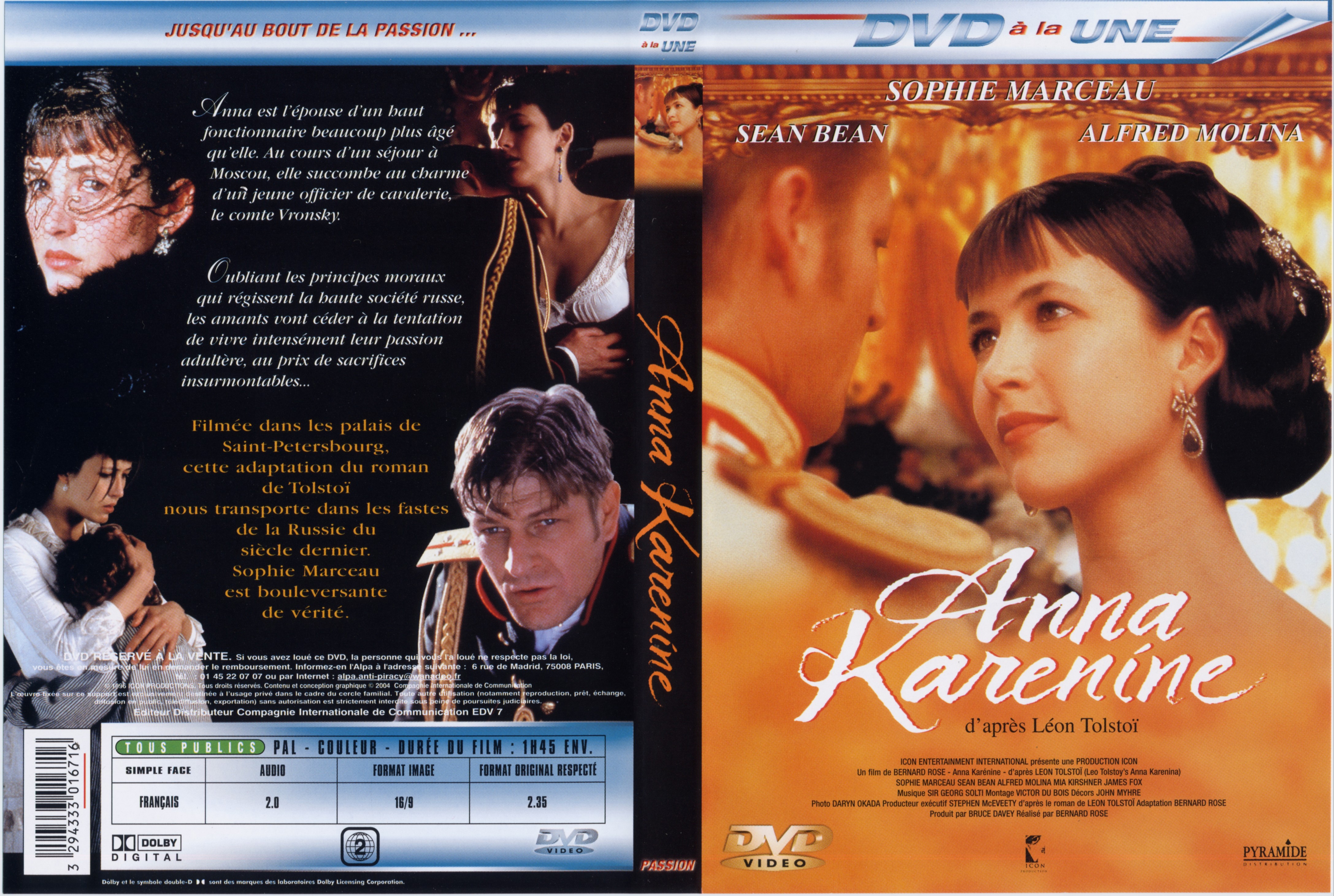 Jaquette DVD Anna Karenine