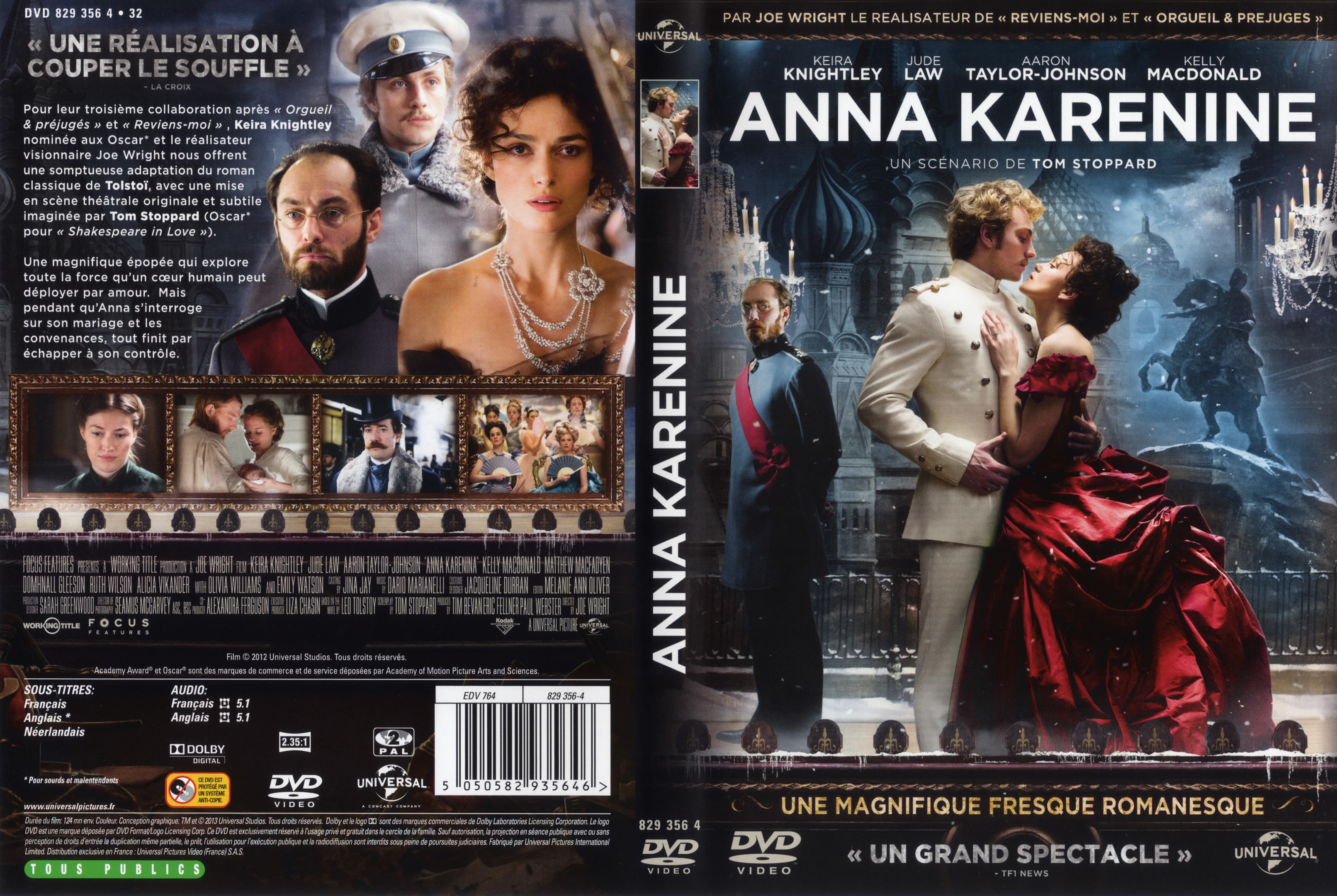 Jaquette DVD Anna Karnine (2012)