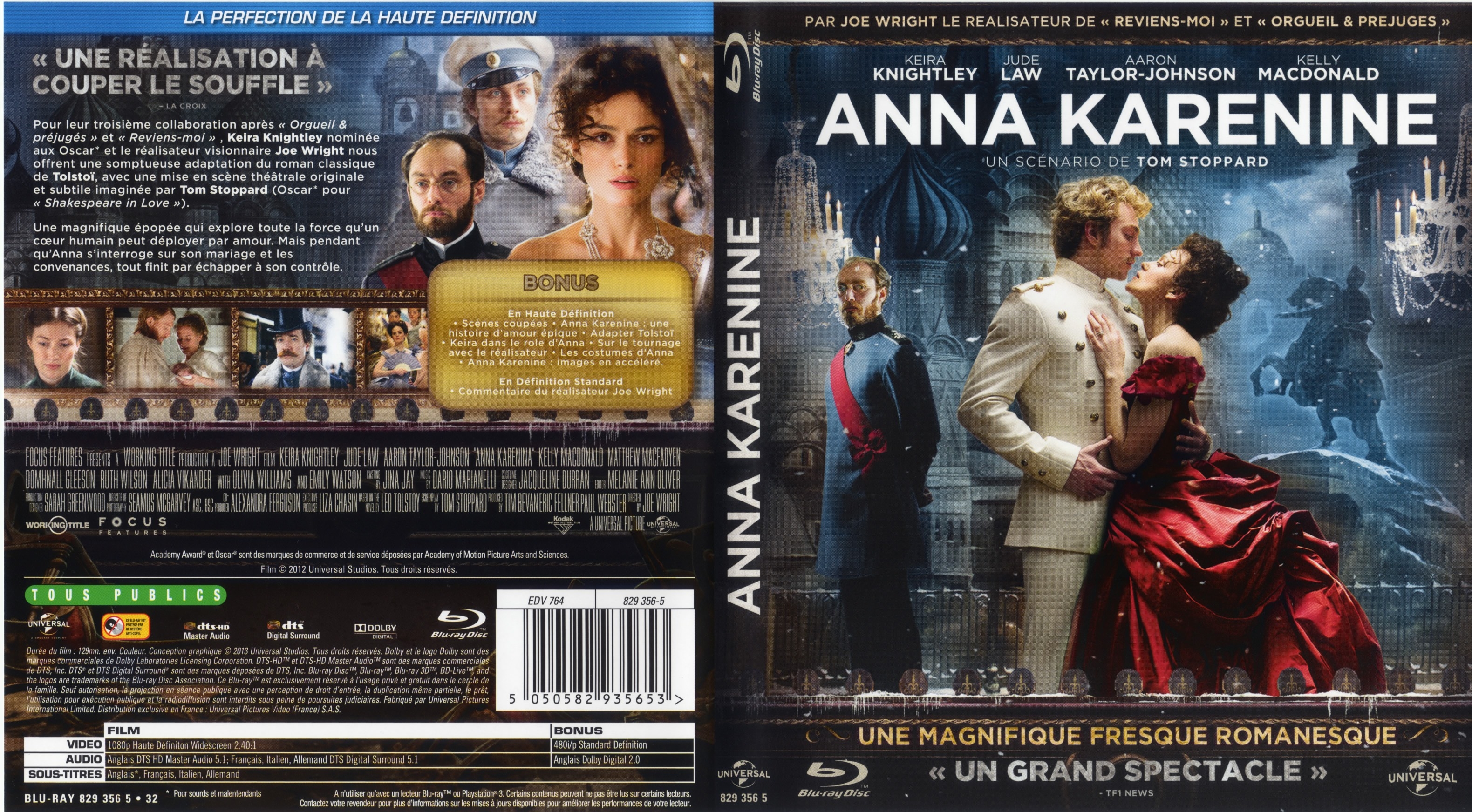 Jaquette DVD Anna Karnine (2012) (BLU-RAY)