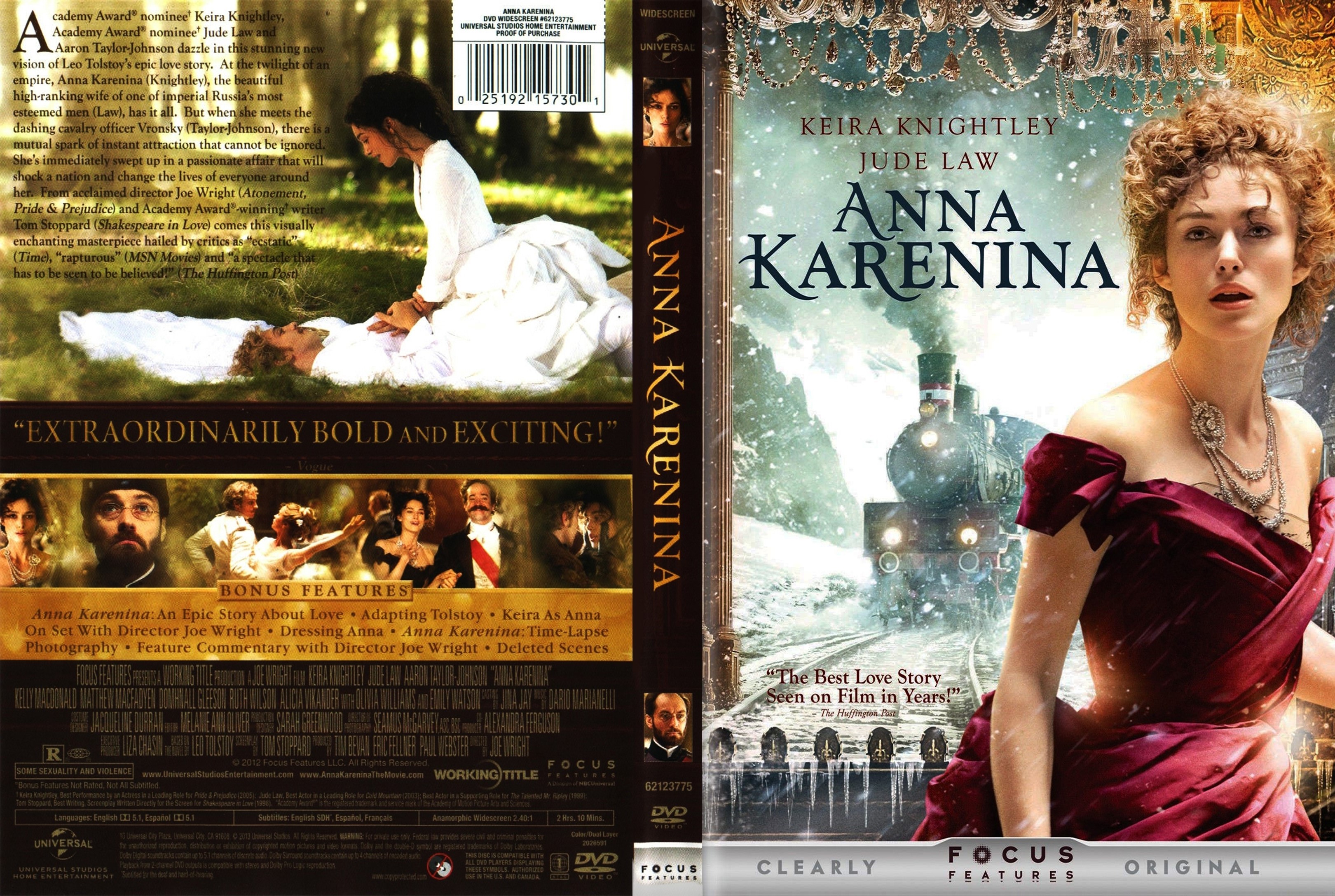 Jaquette DVD Anna Karnine (2012) (Canadienne)