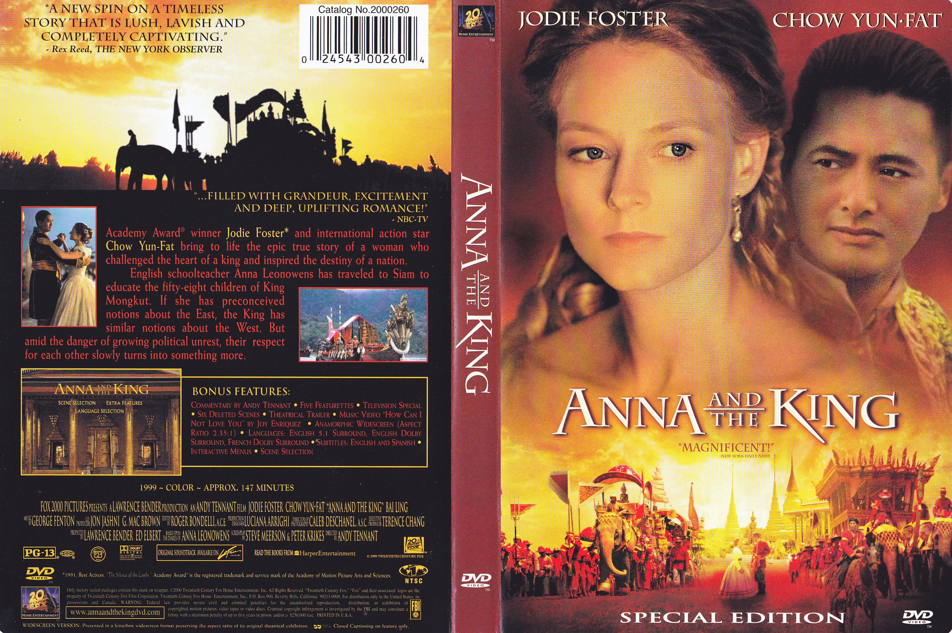 Jaquette DVD Anna and the king - Anna et le roi Zone 1