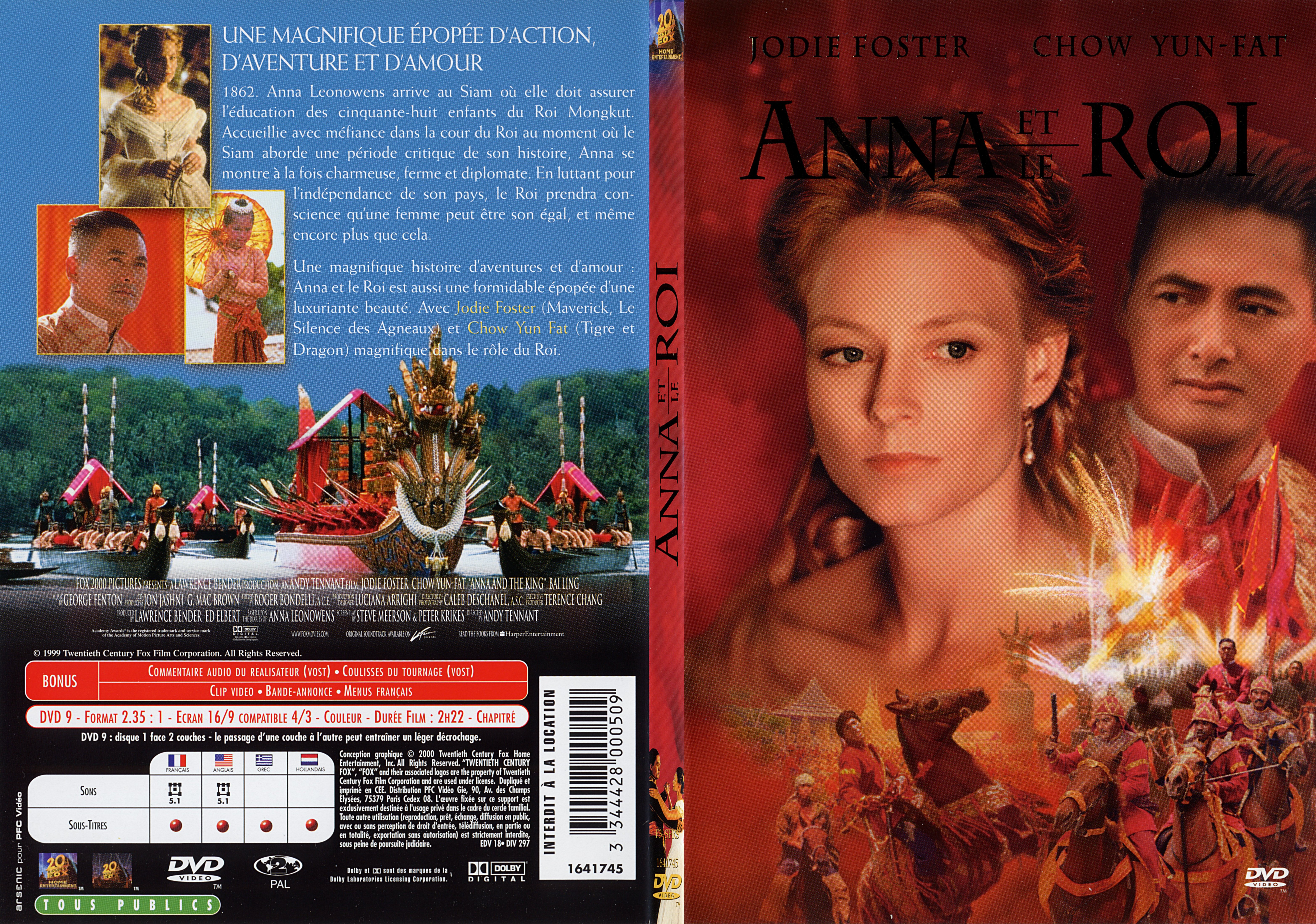 Jaquette DVD Anna et le roi - SLIM