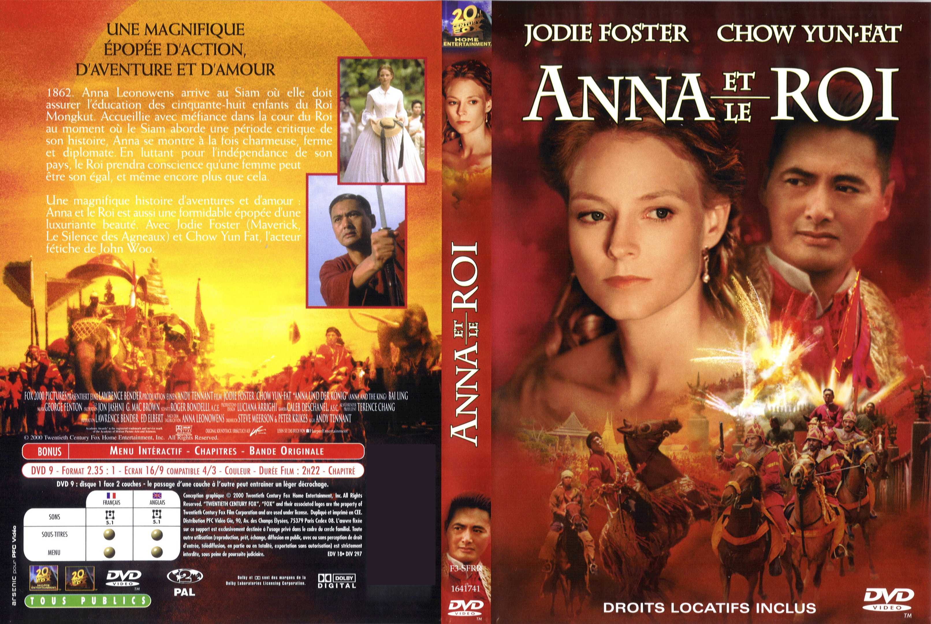 Jaquette DVD Anna et le roi v2