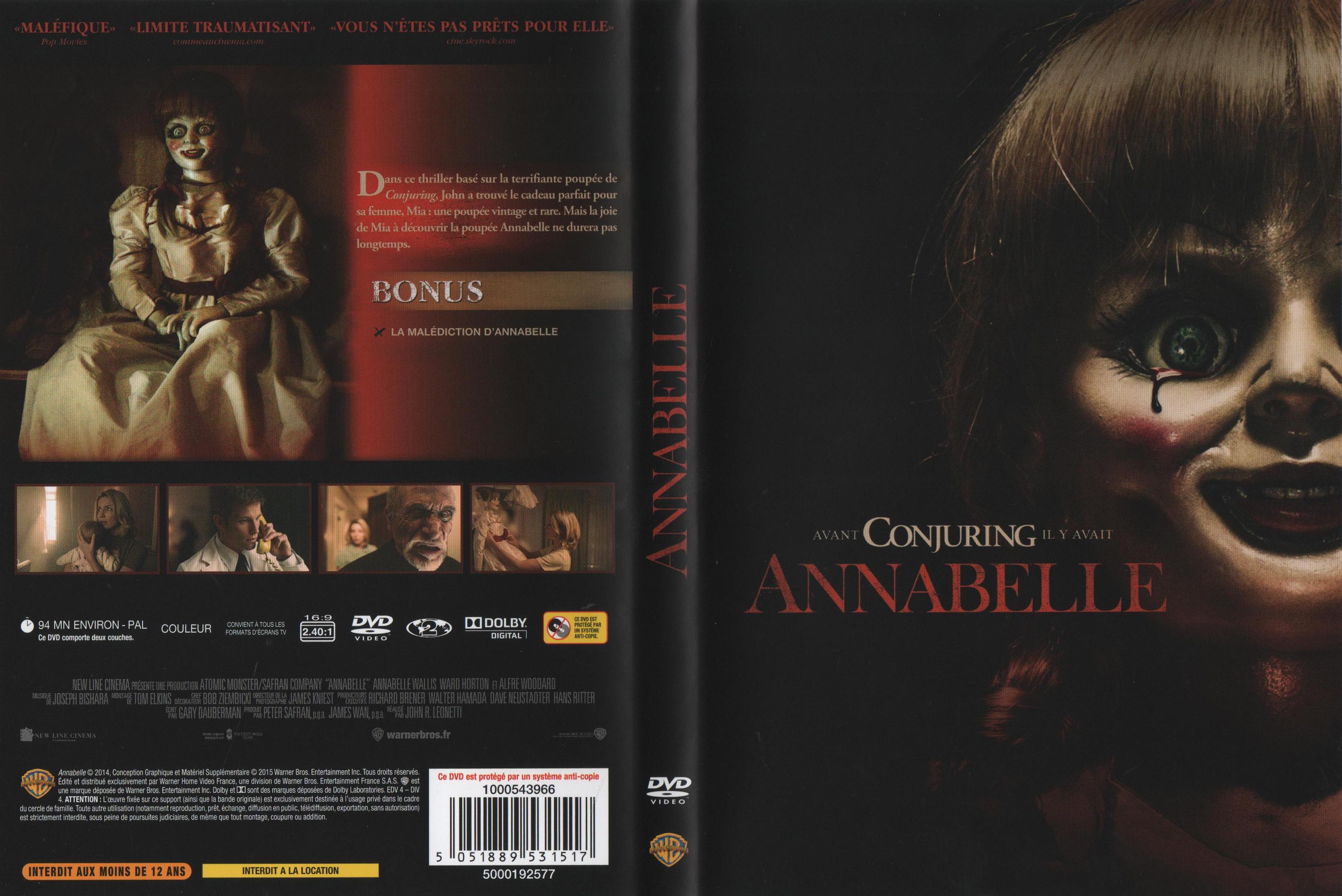 Jaquette DVD Annabelle