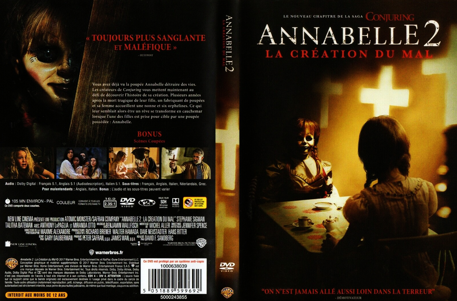 Jaquette DVD Annabelle 2 - La Creation du Mal