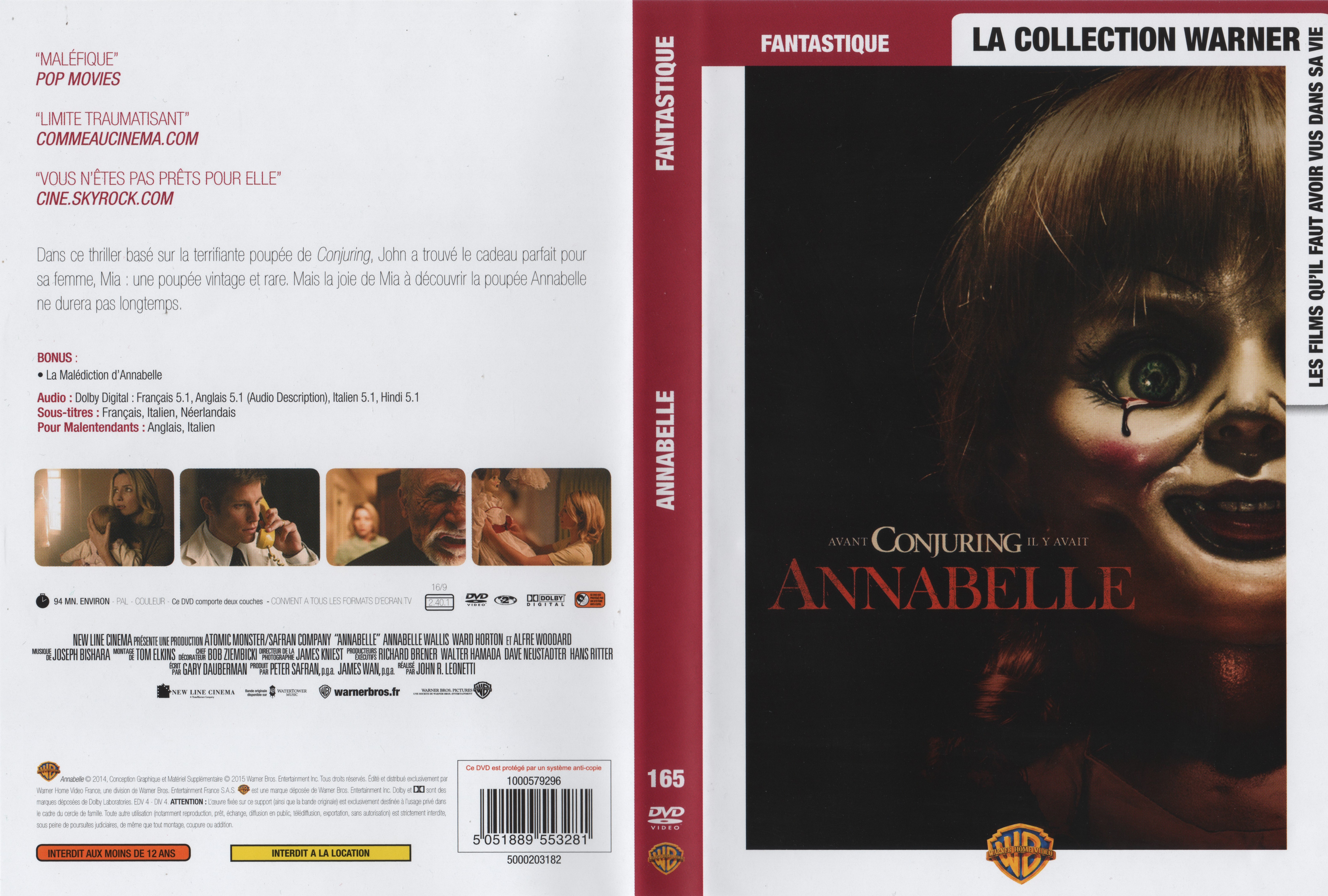 Jaquette DVD Annabelle v2