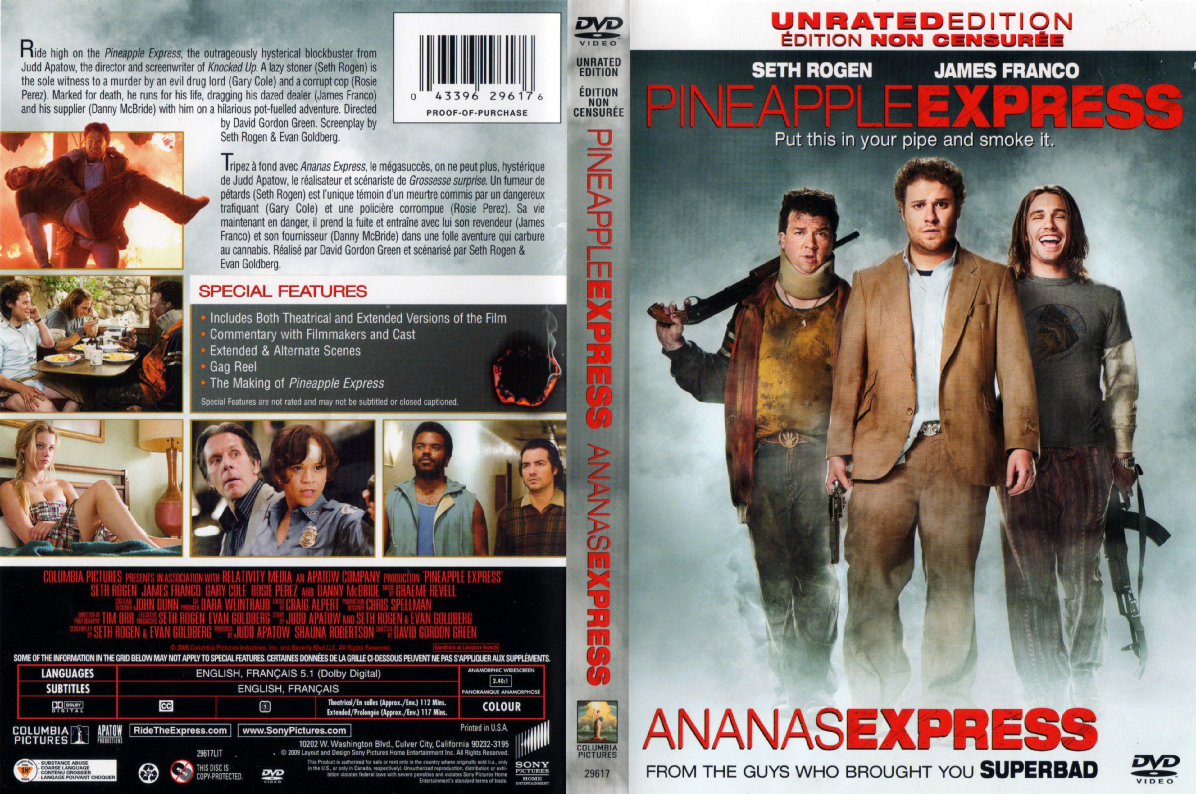 Jaquette DVD Annanas express - Pineapple express (Canadienne)