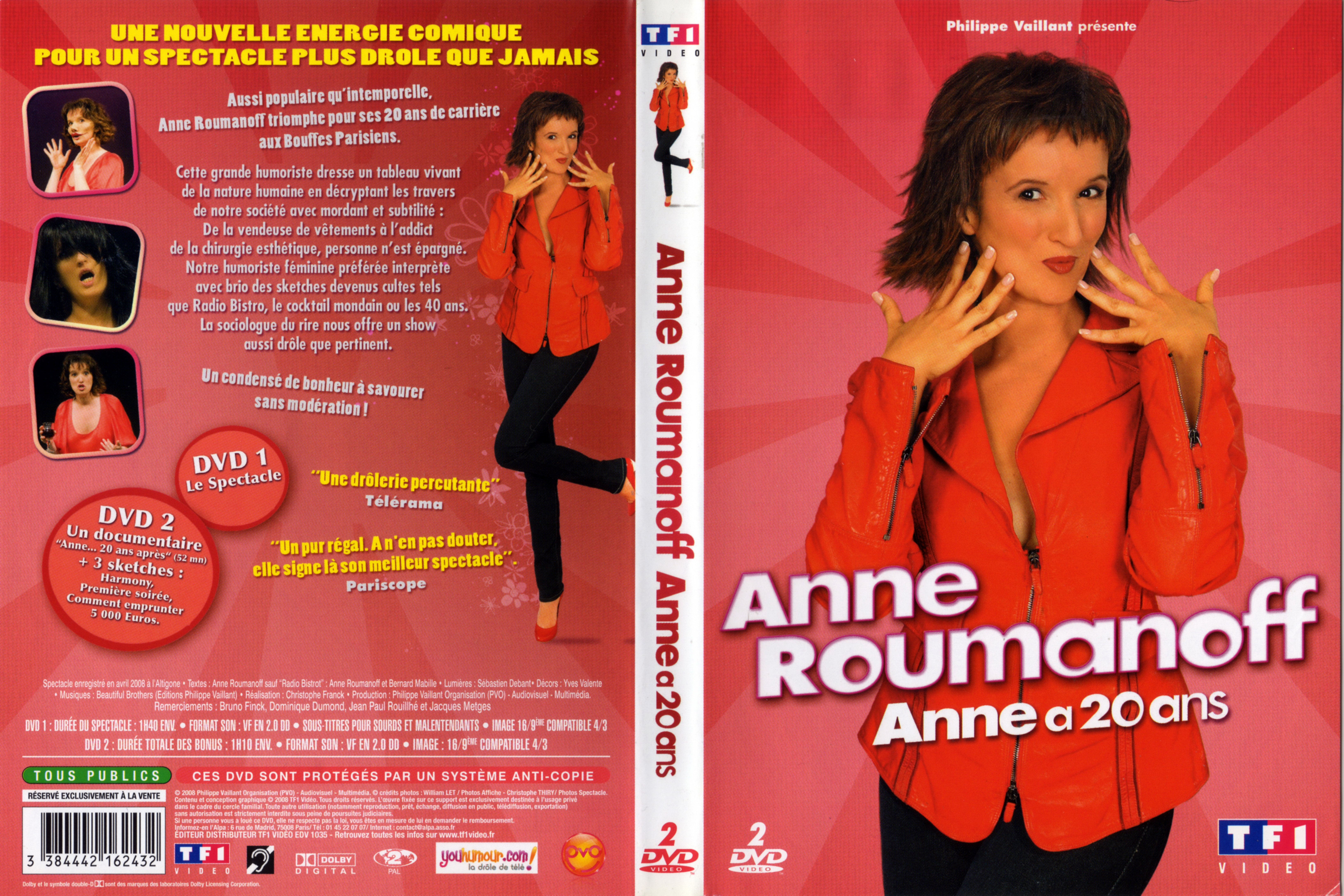 Jaquette DVD Anne Roumanoff - Anne a 20 ans