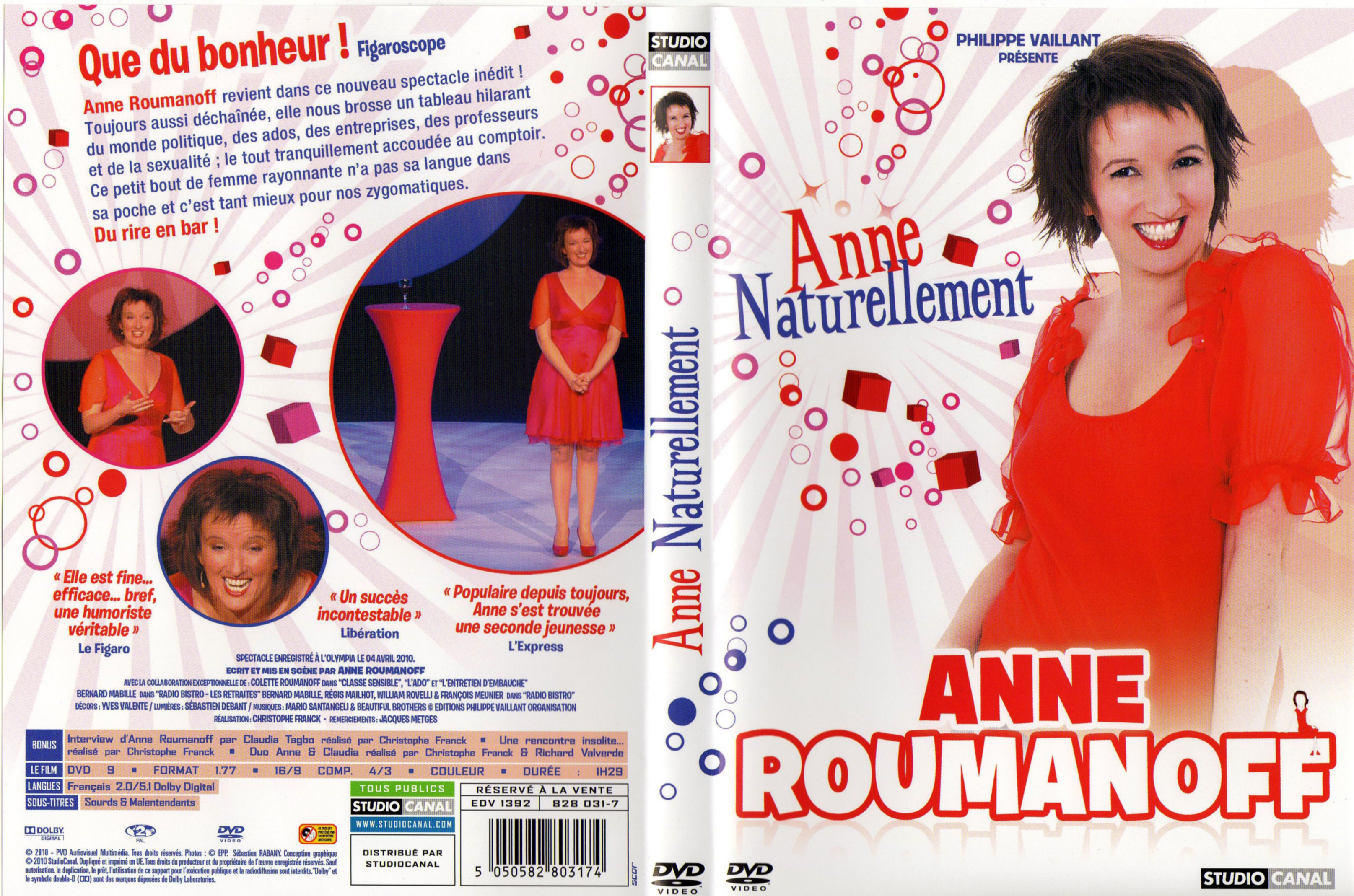 Jaquette DVD Anne Roumanoff - Anne naturellement