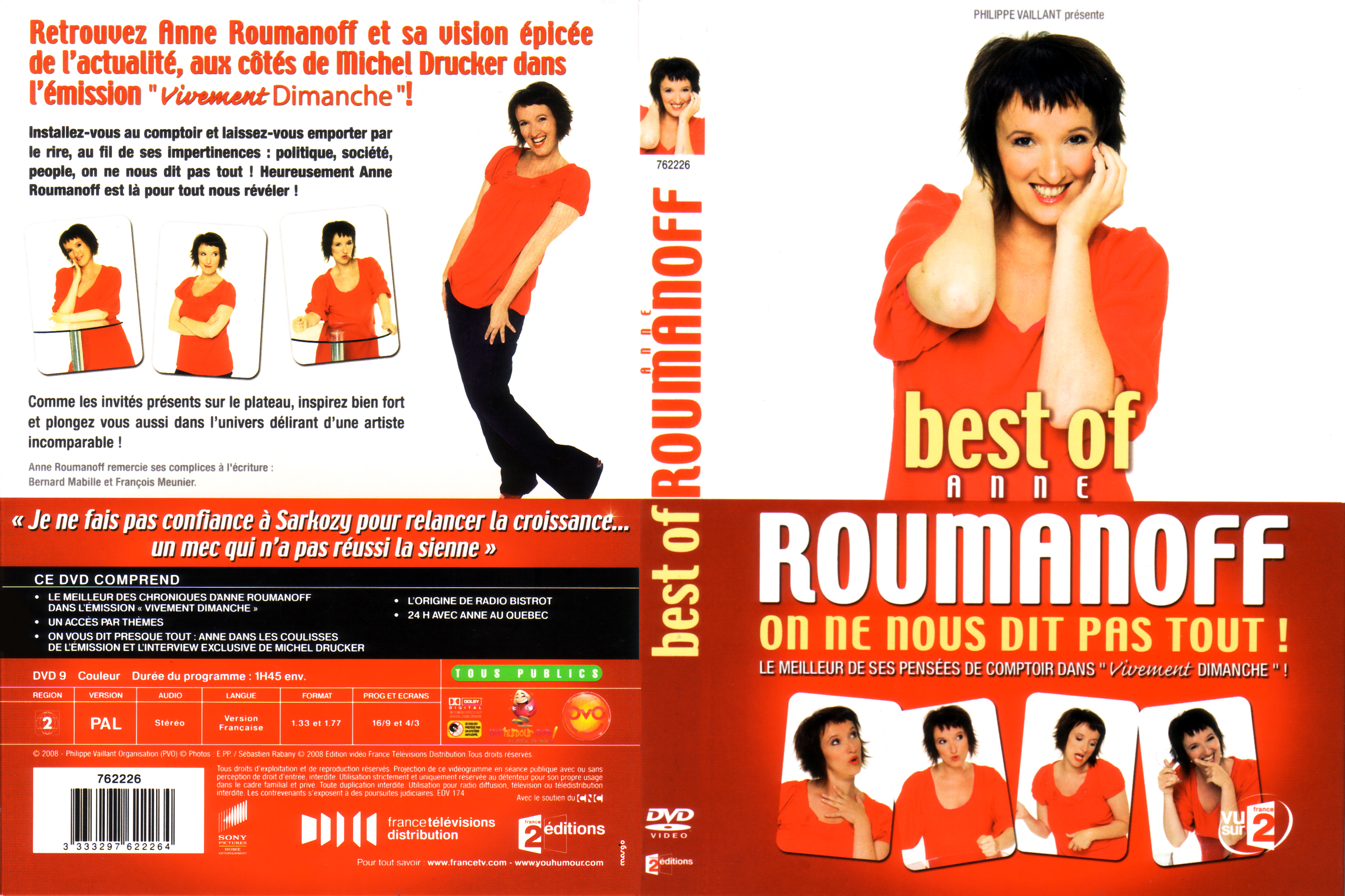 Jaquette DVD Anne Roumanoff - On ne nous dit pas tout