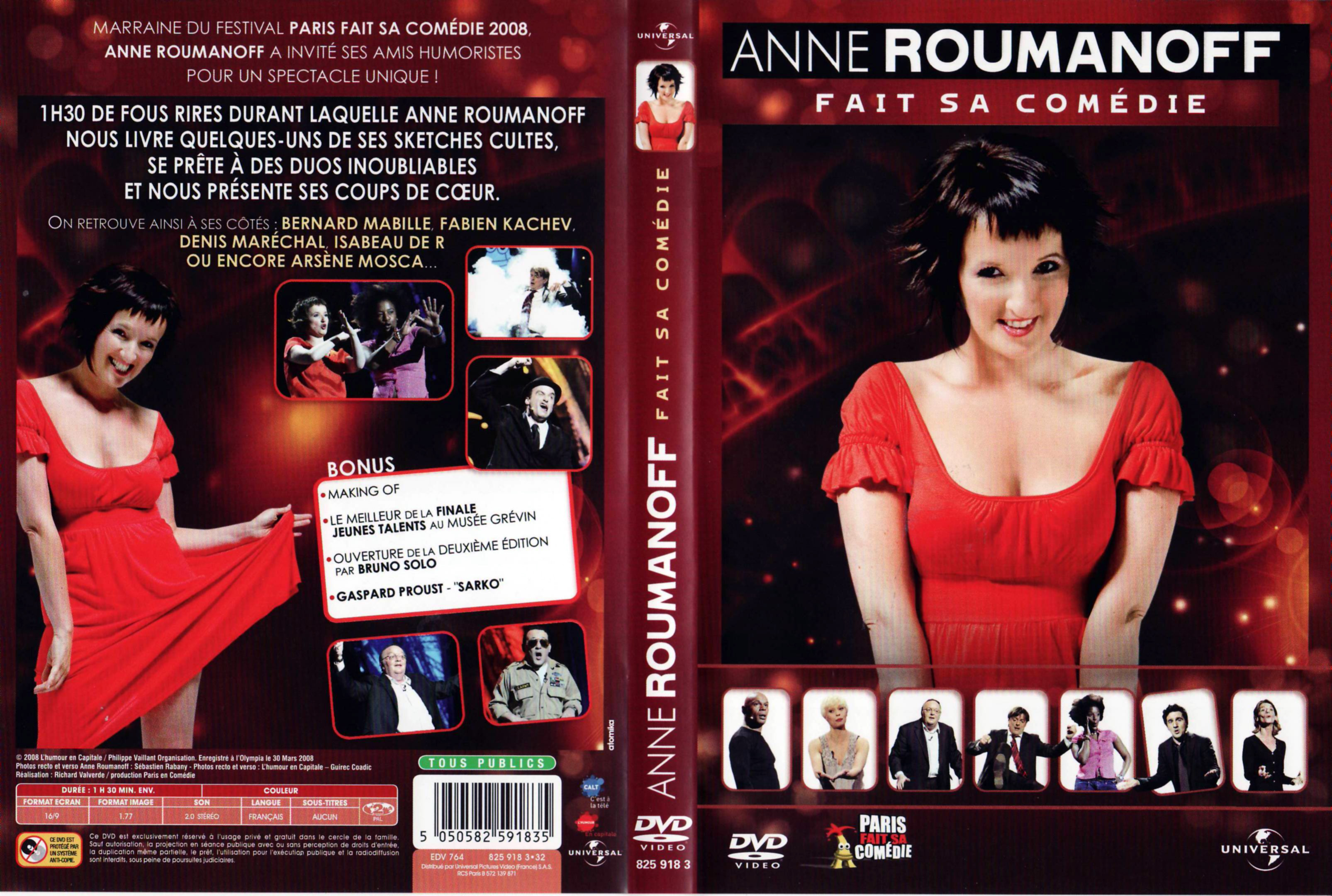 Jaquette DVD Anne Roumanoff fait sa comdie